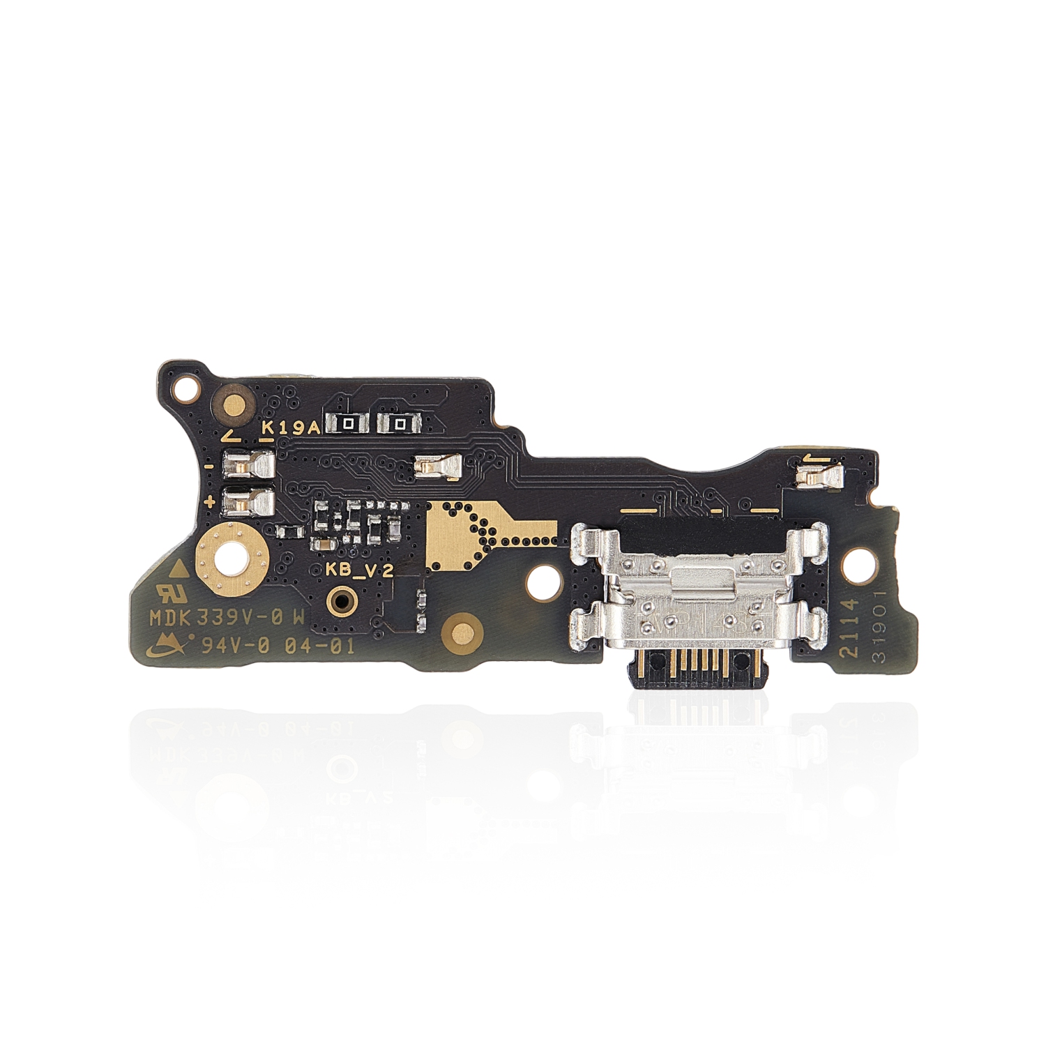 Replacement Charging Port With PCB Board Compatible For Xiaomi Redmi 10 (PART# WCHM10-HCYT2112C) (Premium)