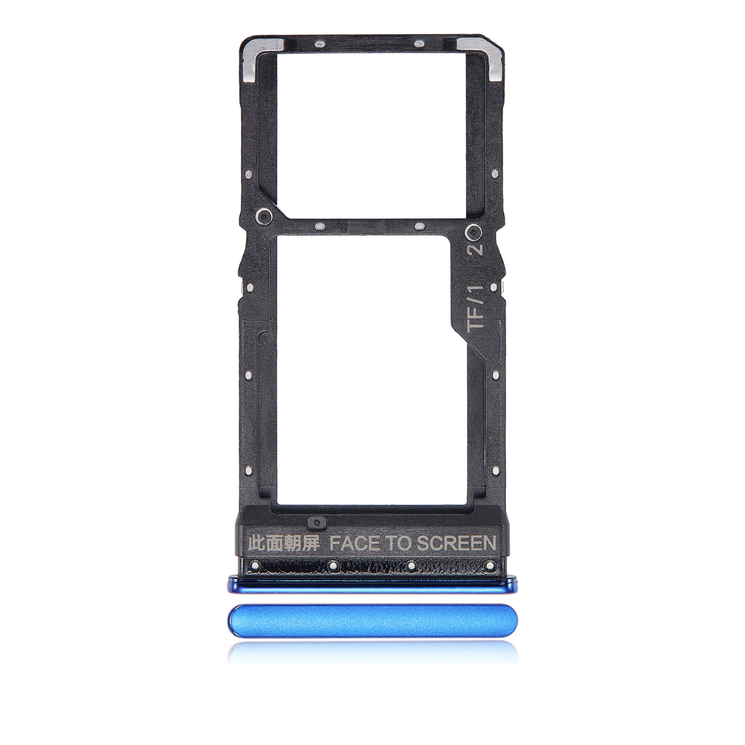 Replacement Dual Sim Card Tray Compatible For Xiaomi Redmi Poco X3 / X3 Pro (Frost Blue)