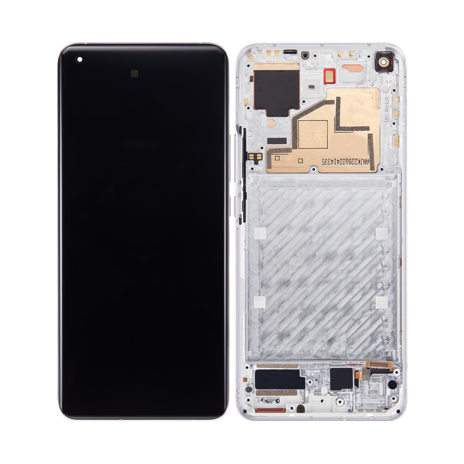 Refurbished (Excellent) - Replacement OLED Assembly With Frame Compatible For Xiaomi Mi 11 (Cloud White)