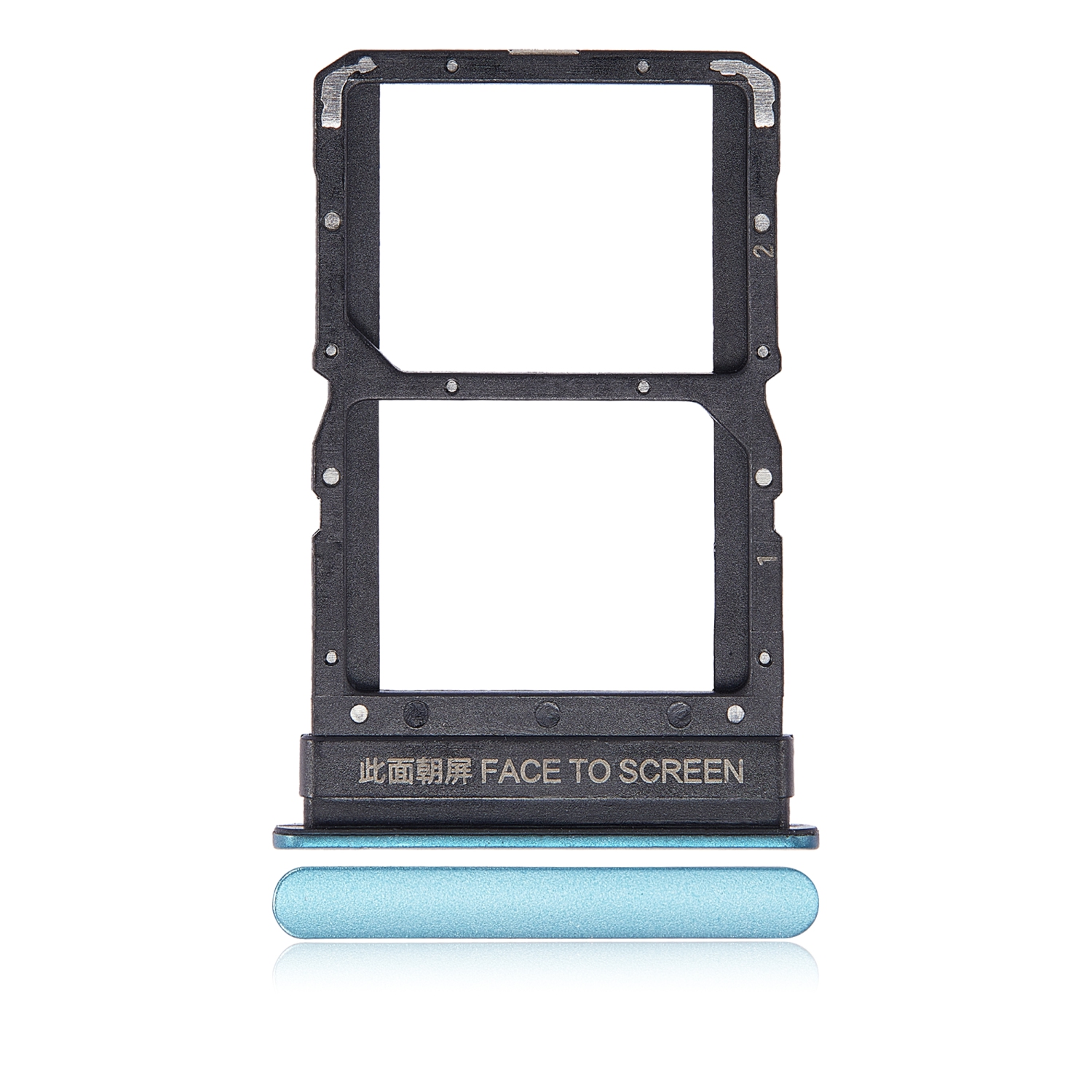 Replacement Dual Sim Card Tray Compatible For Xiaomi Poco X3 GT (Wave Blue)