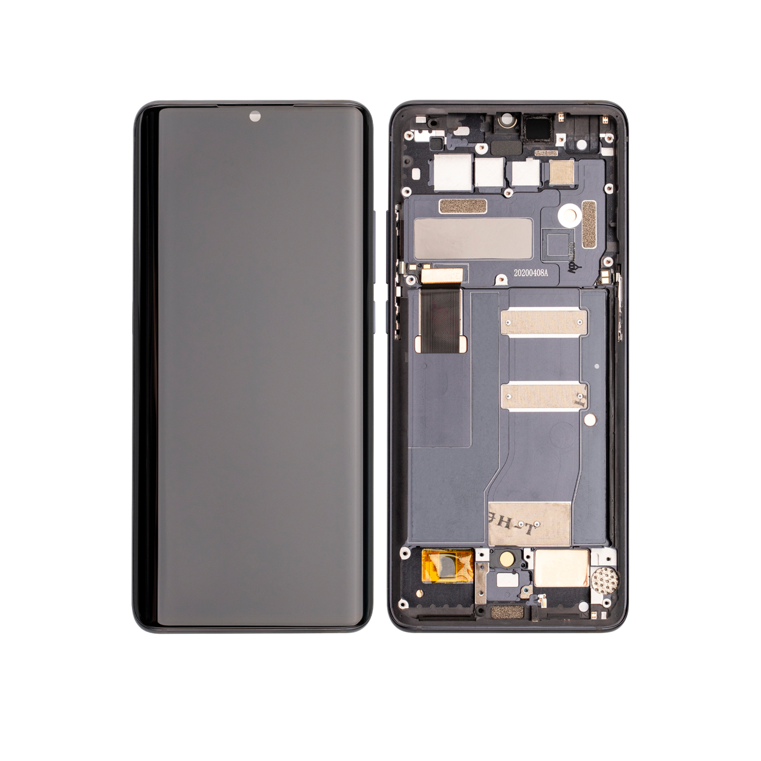 Refurbished (Excellent) - Replacement LCD Assembly With Frame Compatible For TCL 10 Pro (Gray)