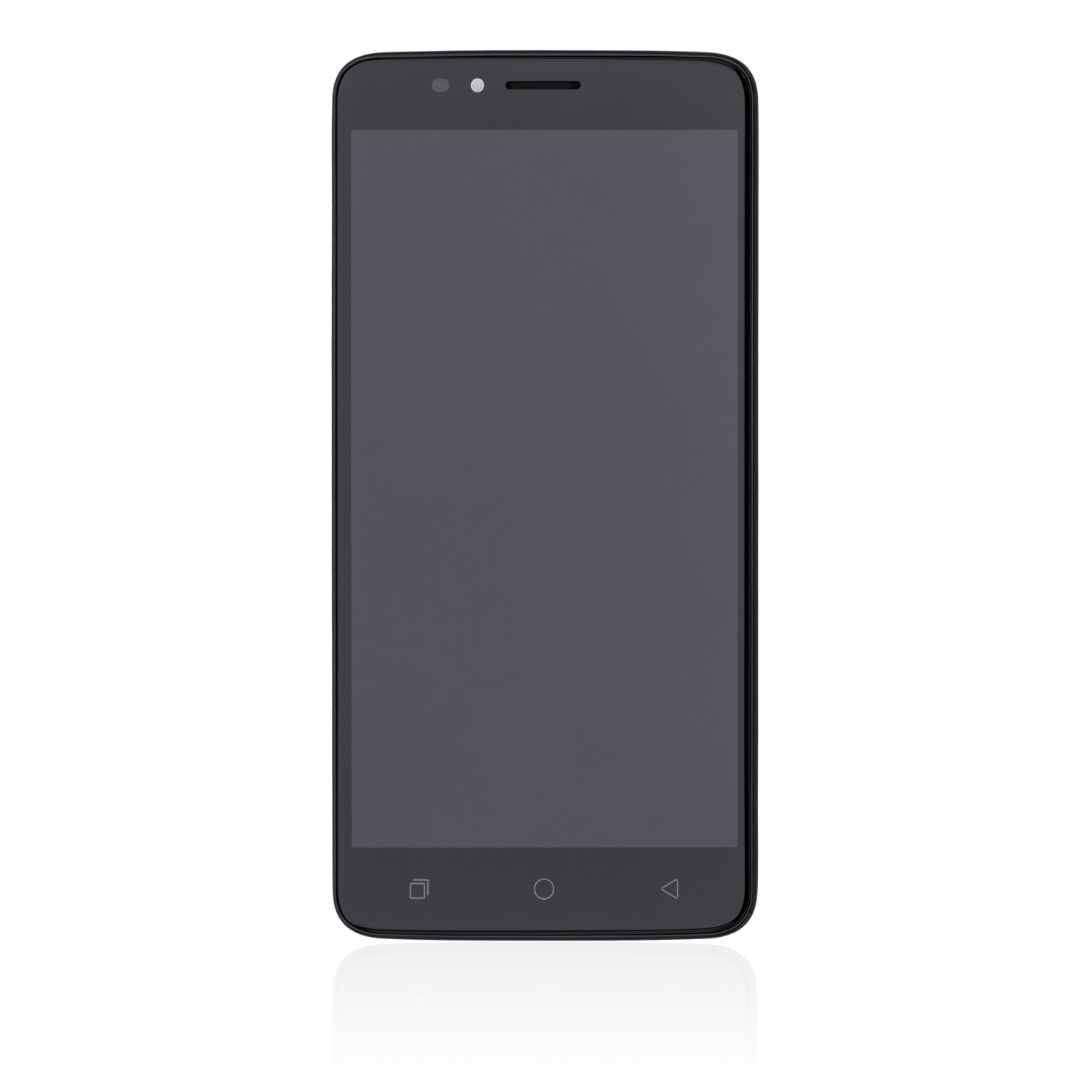 Refurbished (Excellent) - Replacement LCD Assembly With Frame Compatible For T-Mobile Revvl Plus (C3701A) (Black)