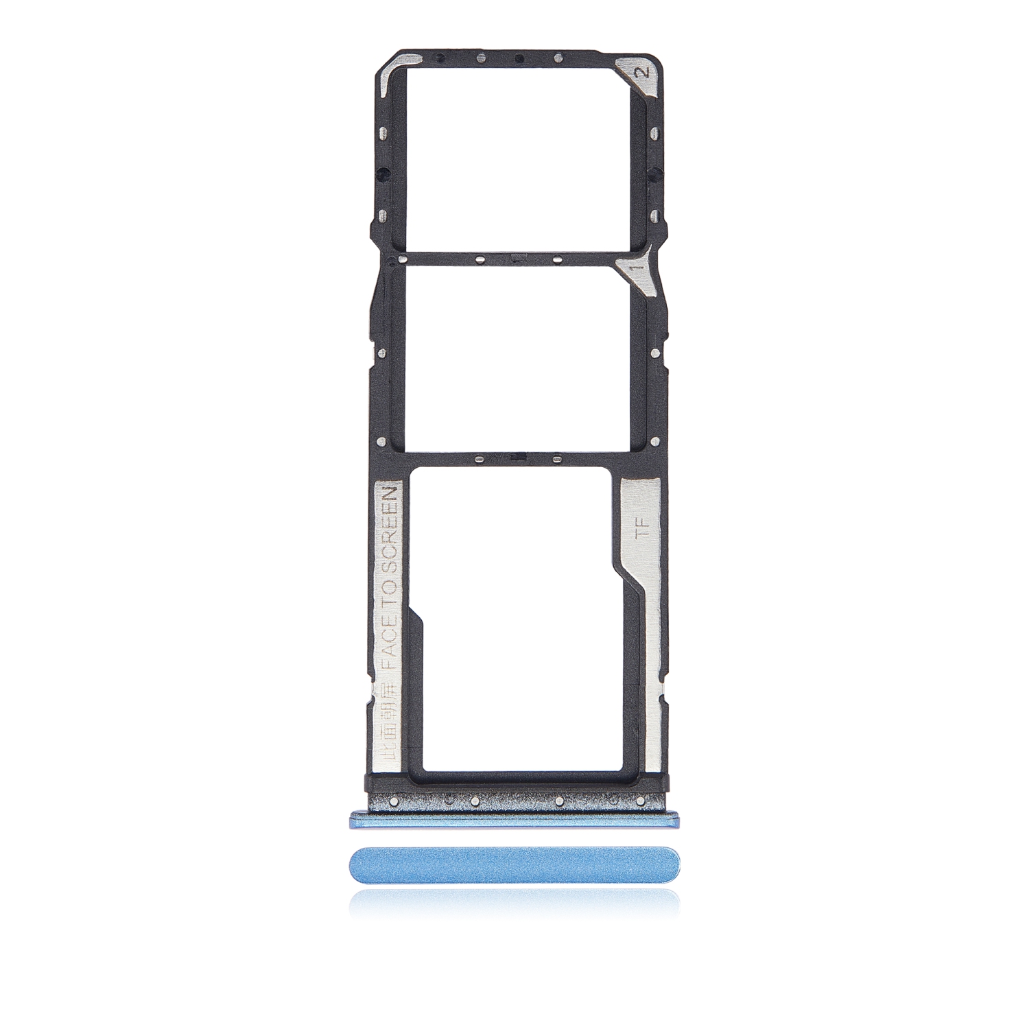 Replacement Dual Sim Card Tray Compatible For Xiaomi Redmi 10 (Sea Blue)