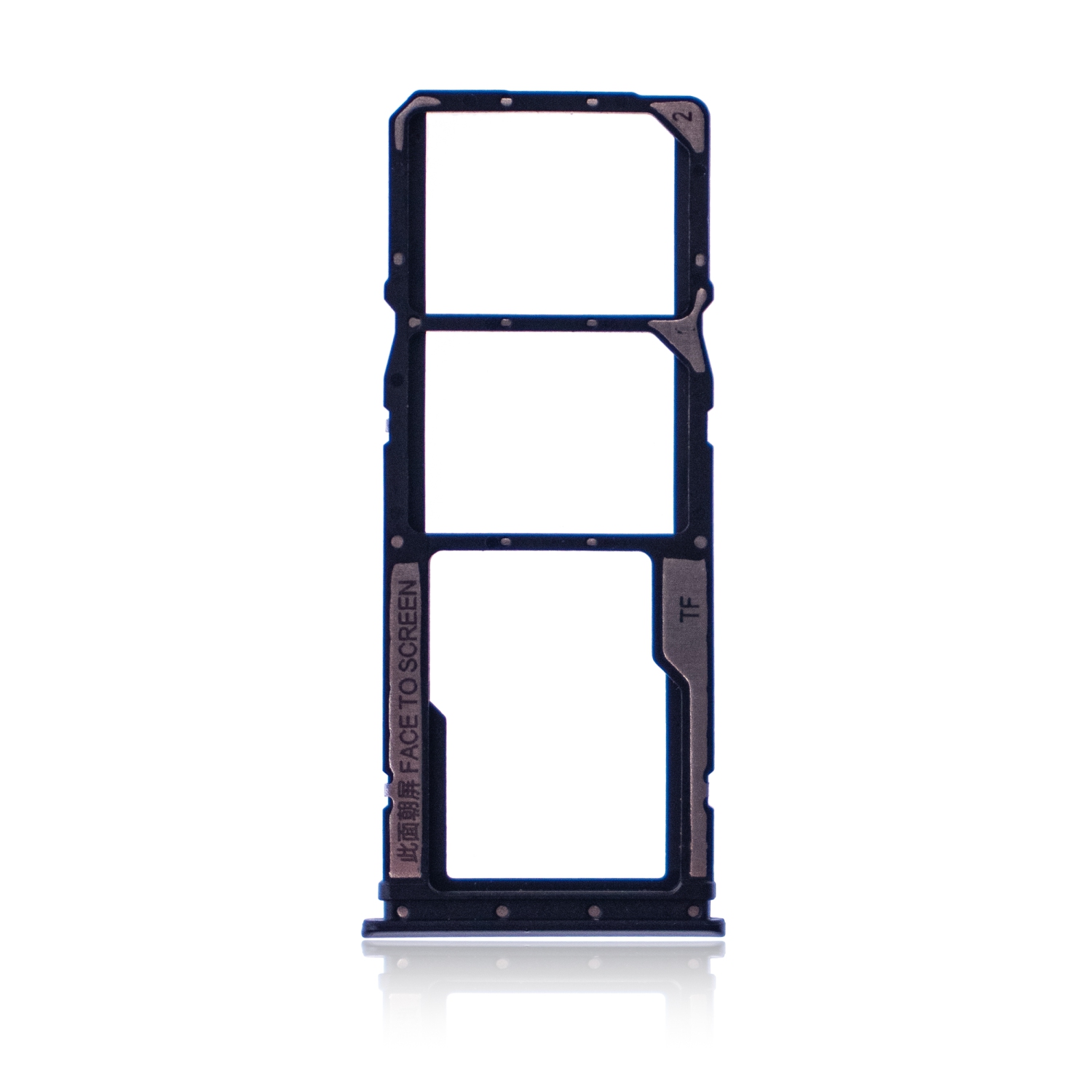 Replacement Dual Sim Card Tray Compatible For Xiaomi Redmi 9T / Note 9 4G / Poco M3 (Black)