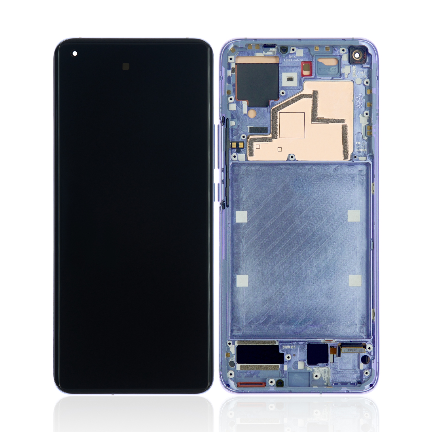Refurbished (Excellent) - Replacement OLED Assembly With Frame Compatible For Xiaomi Mi 11 (Violet)