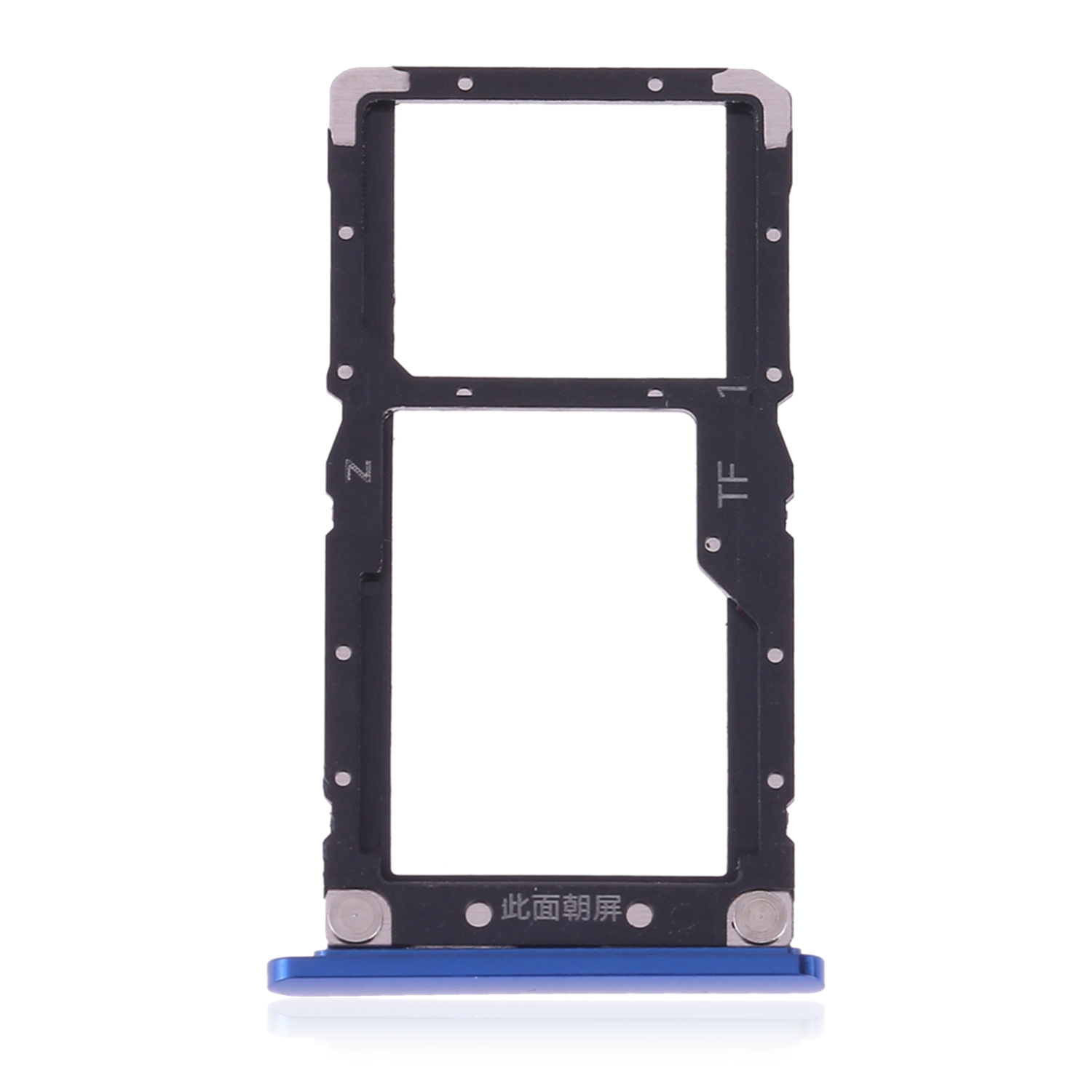 Replacement Dual Sim Card Tray Compatible For Xiaomi Mi 8 Lite (Aurora Blue)