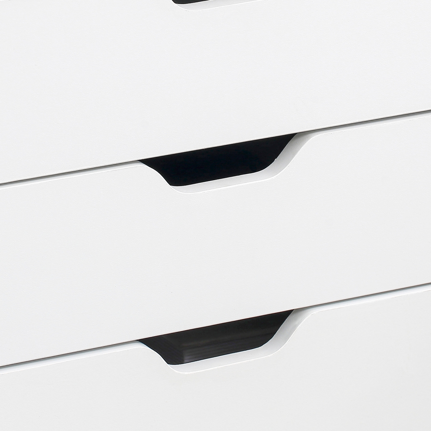 Vinsetto Vertical Filing Cabinet, 7-drawer File Cabinet, Mobile Office Storage Cabinet with Wheels for Home Office, White