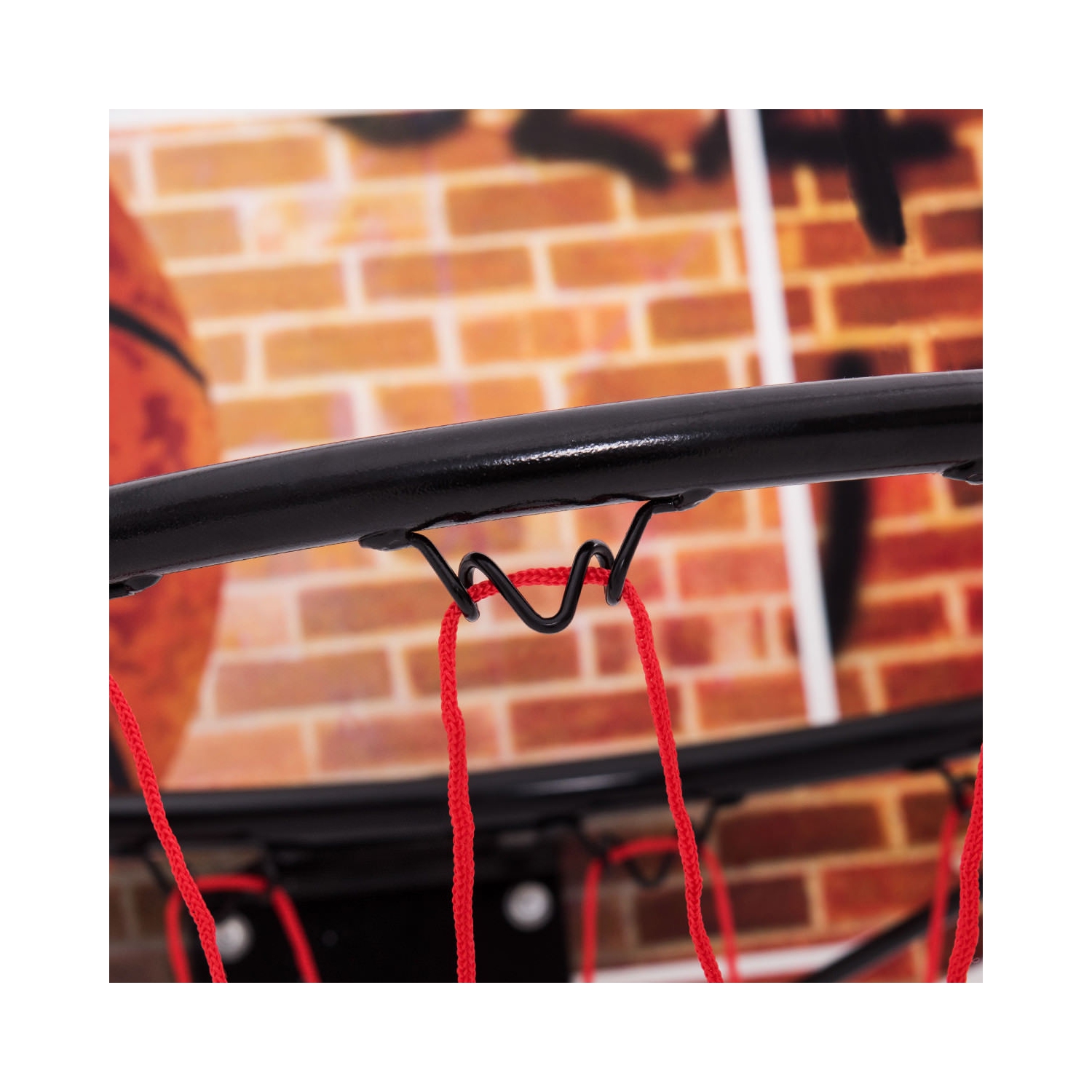 Gymax Wall Mounted Fan Backboard With Basketball Hoop and Rim Outdoor Indoor Sports