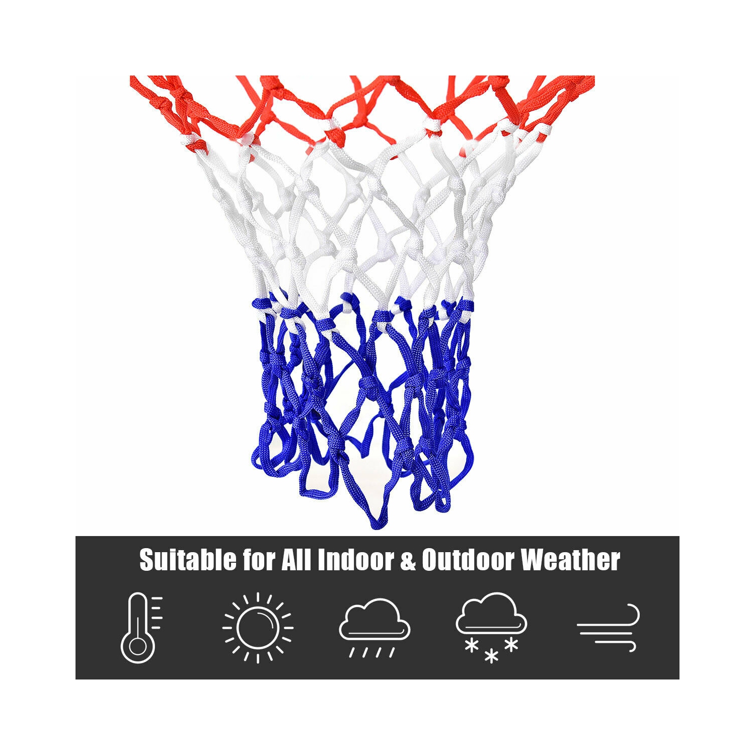 Gymax 18'' Basketball Ring Hoop Net Outdoor Hanging Basket