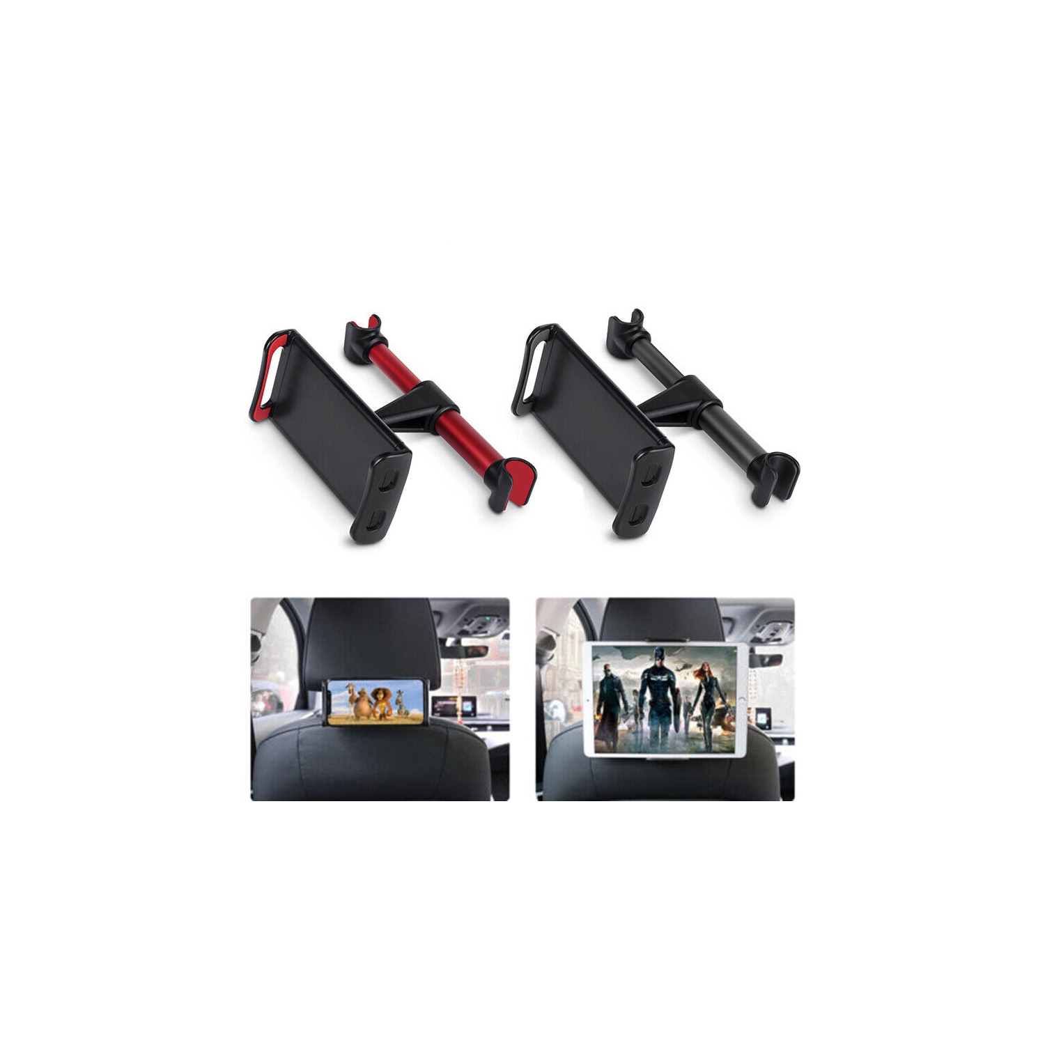 Universal Car Back Seat Table Phone Holder Mount 360 Flexible Stand