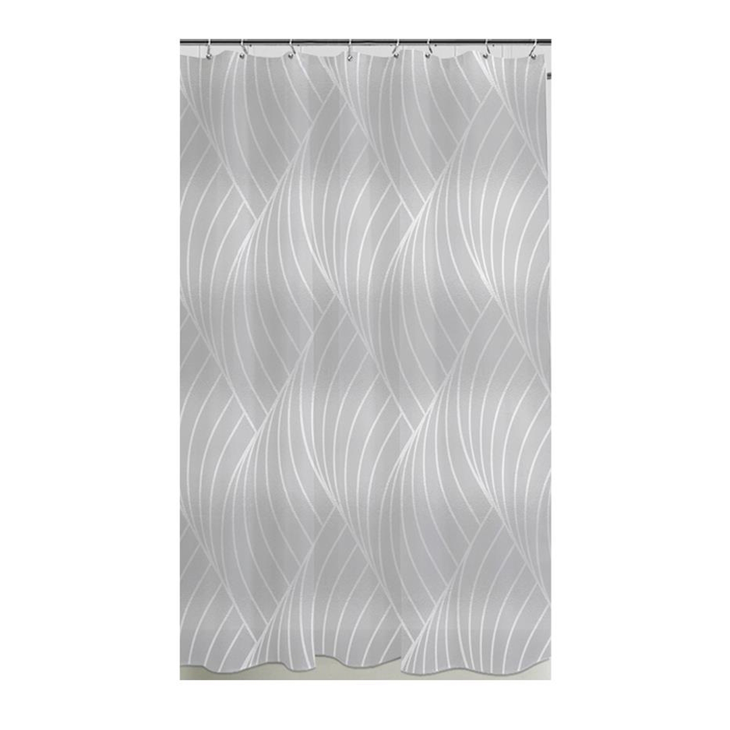 ITY International - Rideau de Douche en Peva, 71" x 71", Motif de Vague