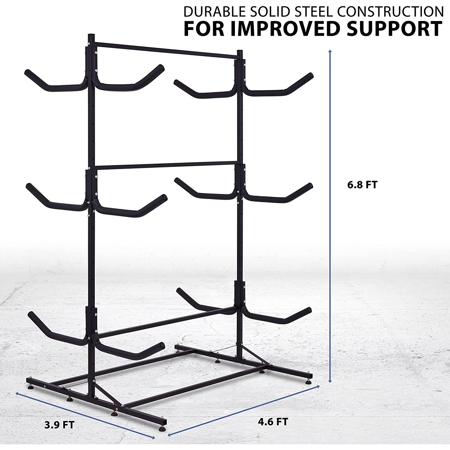 RaxGo – Porte-kayak autonome de luxe pour l’intérieur, l’extérieur, le garage, la remise ou le quai