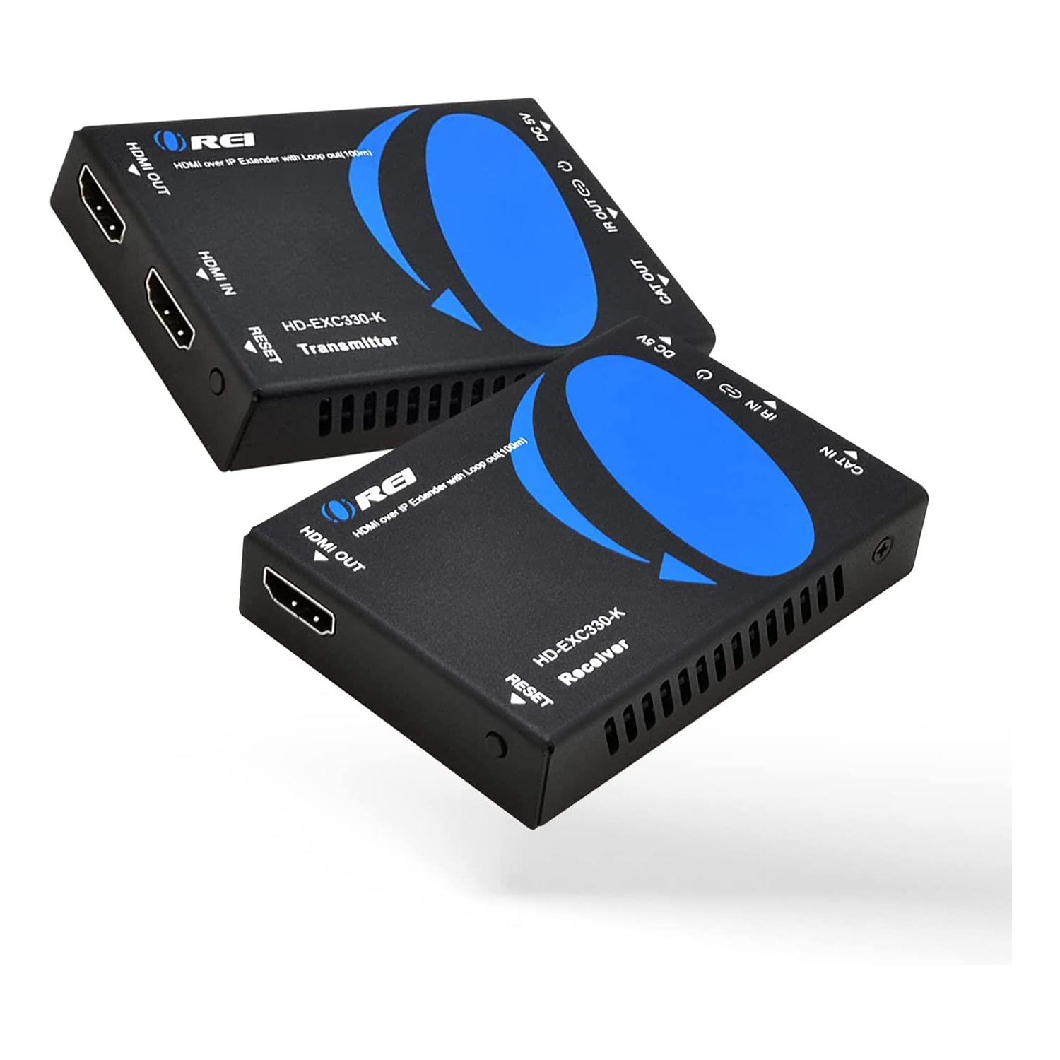 Prolongateur HDMI sur CAT5/CAT6 par OREI avec IR jusqu’à 330 pi - sortie en boucle - distribution de signal 1080p HD intégrale - sur IP