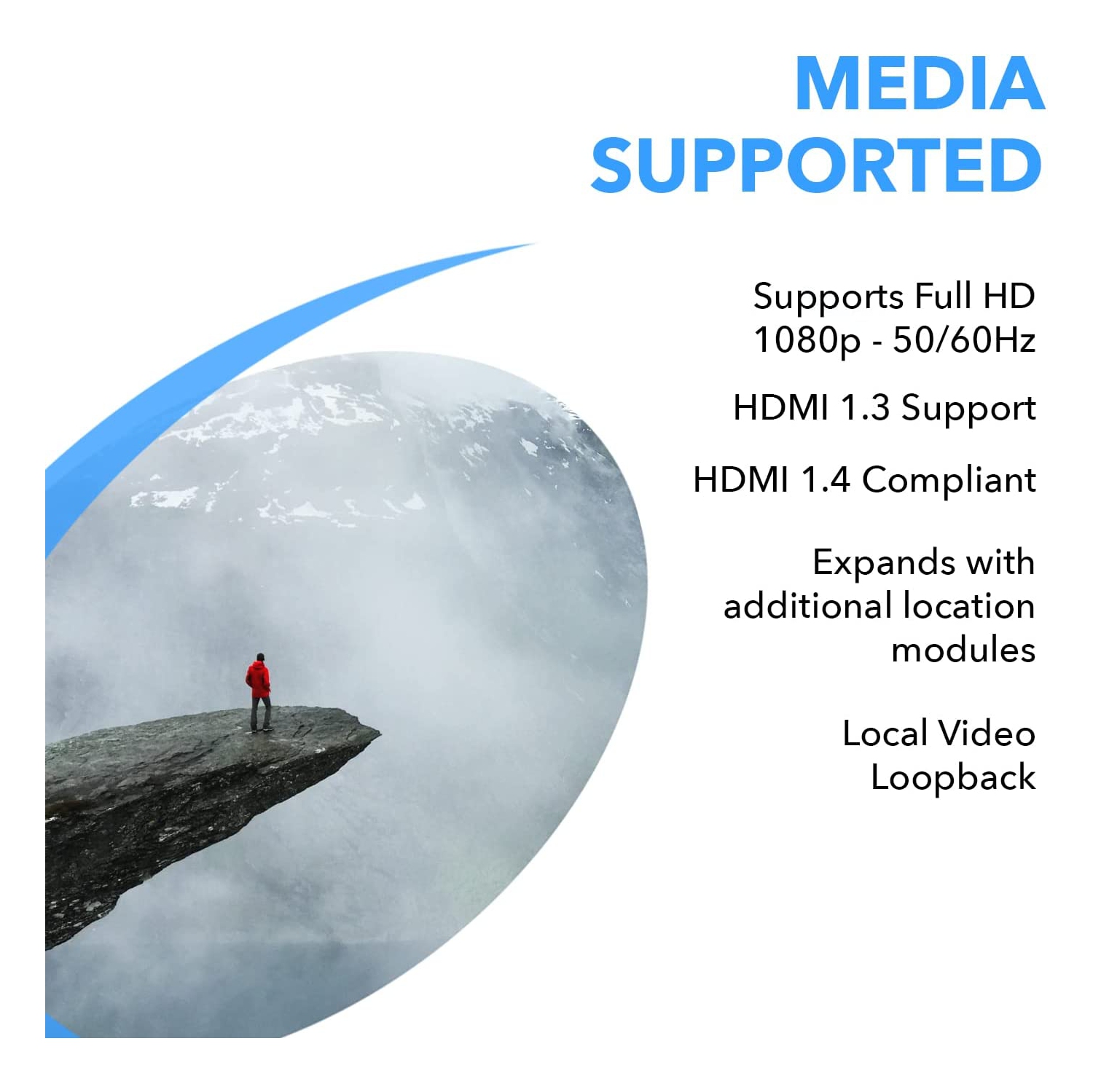 Prolongateur HDMI sur CAT5/CAT6 par OREI avec IR jusqu’à 330 pi - sortie en boucle - distribution de signal 1080p HD intégrale - sur IP