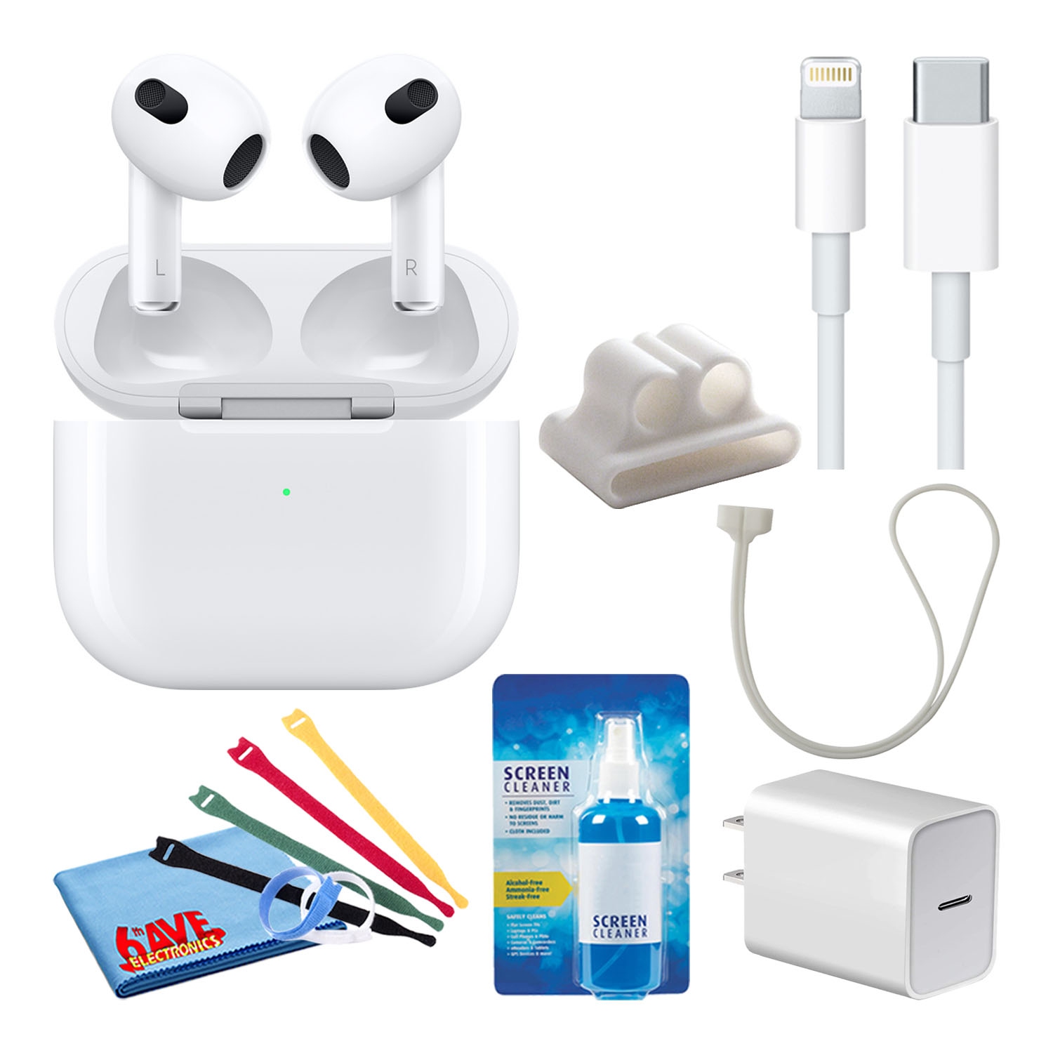 2024新商品 Apple AirPods 第3世代 Lightning充電 イヤホン - powertee.com