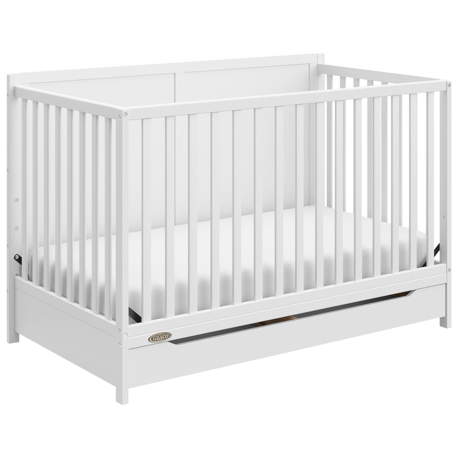 Lit de bébé transformable 5-en-1 Melrose de Graco avec tiroir - Blanc