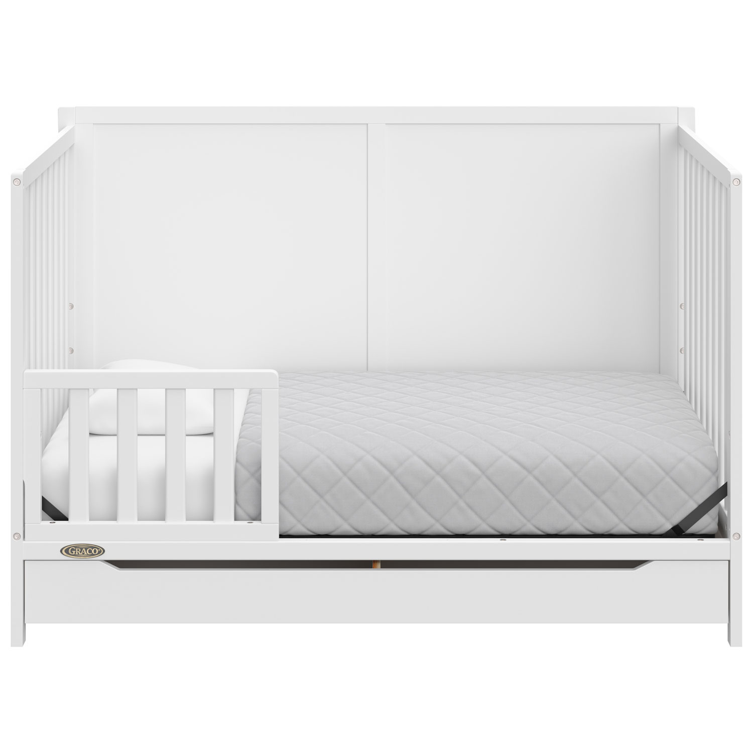 Lit de bébé transformable 5-en-1 Melrose de Graco avec tiroir - Blanc