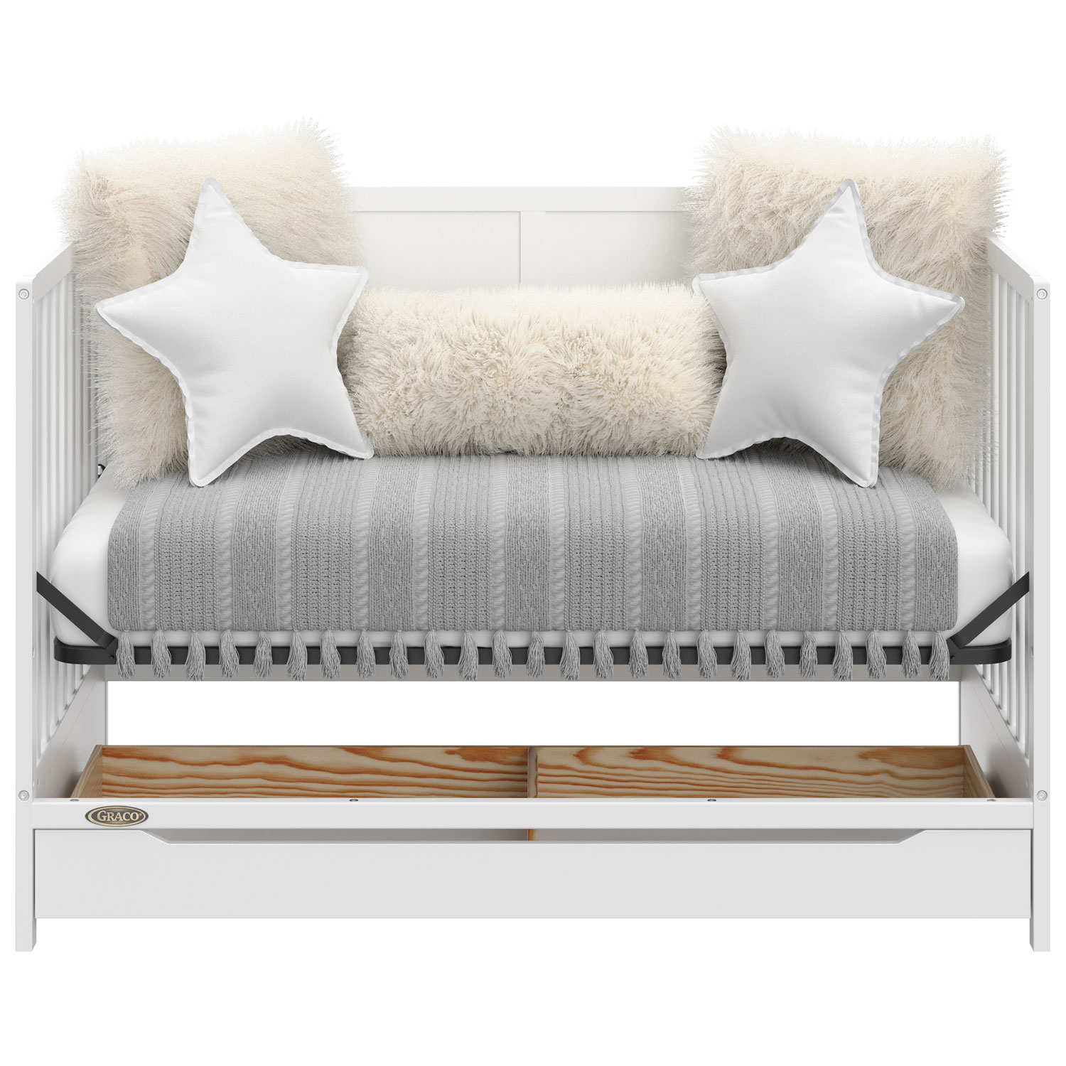 Lit de bébé transformable 5-en-1 Melrose de Graco avec tiroir - Blanc