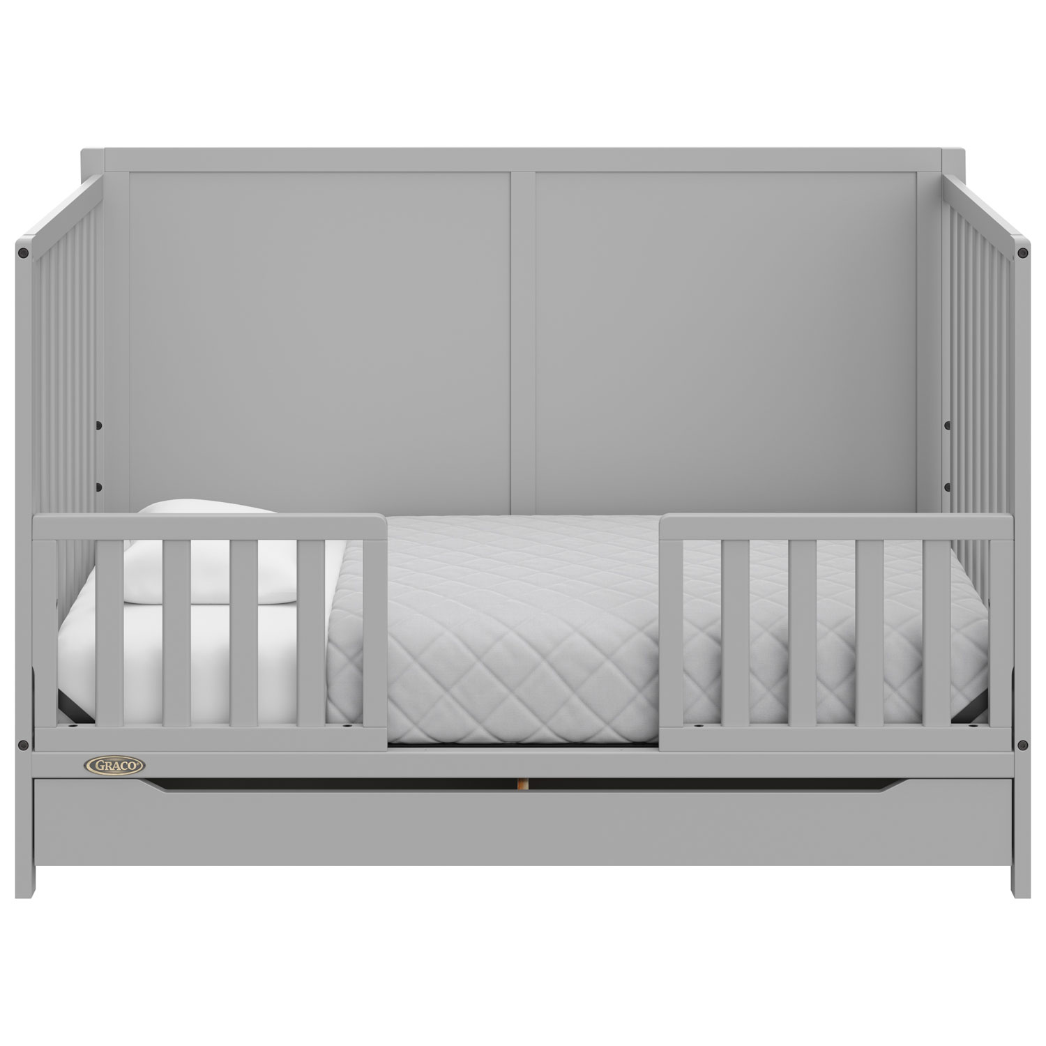 Lit de bébé transformable 5-en-1 Melrose de Graco avec tiroir - Gris galet