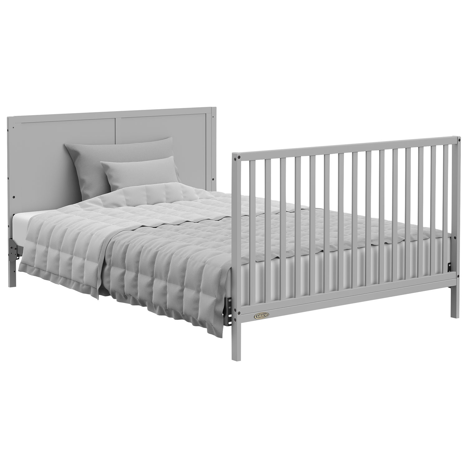 Lit de bébé transformable 5-en-1 Melrose de Graco avec tiroir - Gris galet