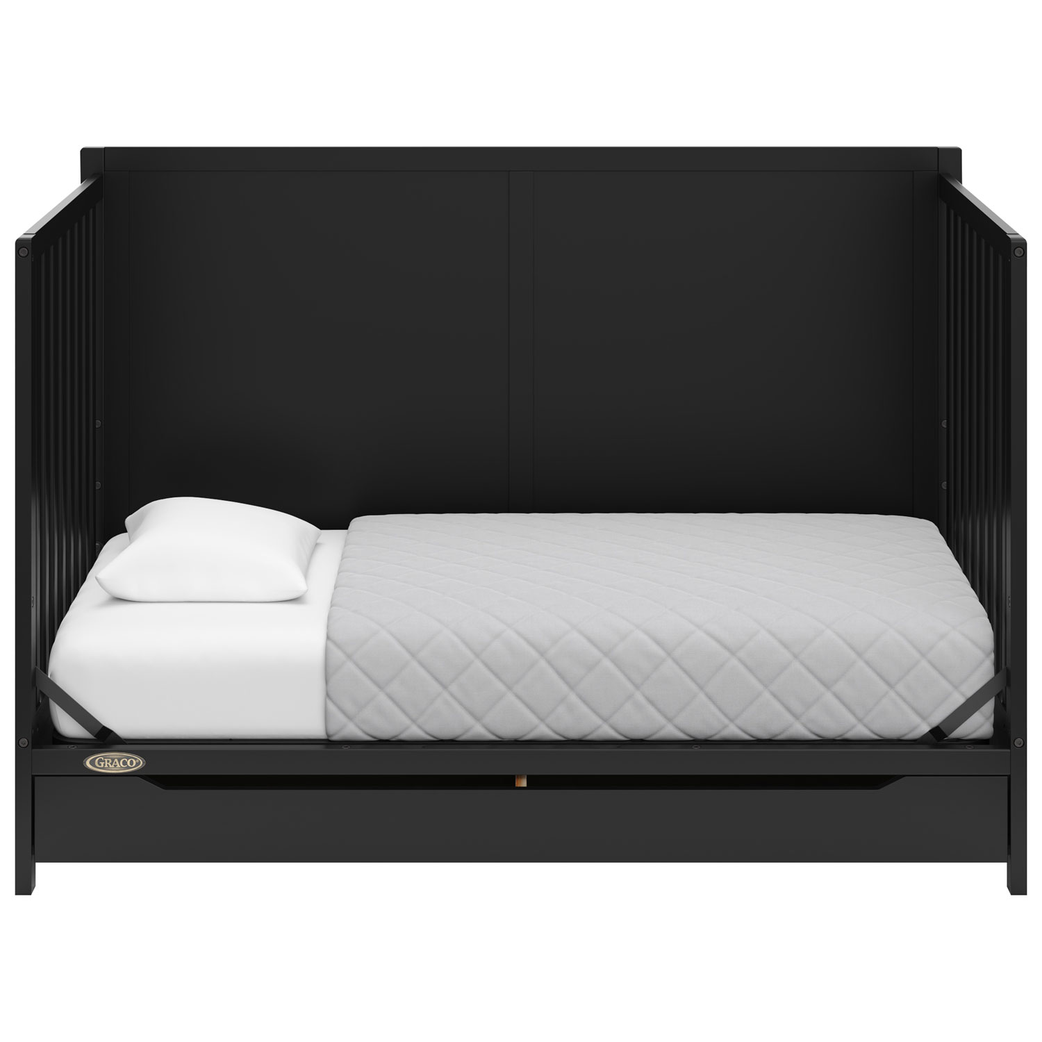 Graco Melrose 5-in-1 Convertible Crib with Drawer - Black