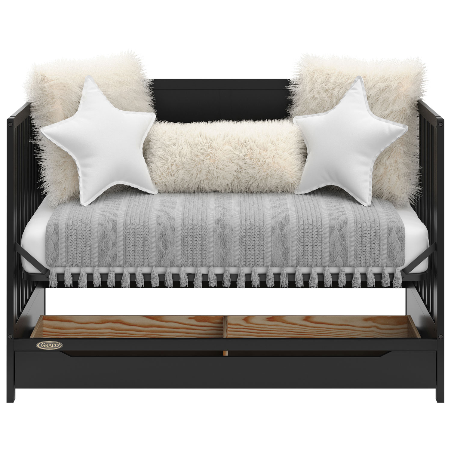 Graco Melrose 5-in-1 Convertible Crib with Drawer - Black