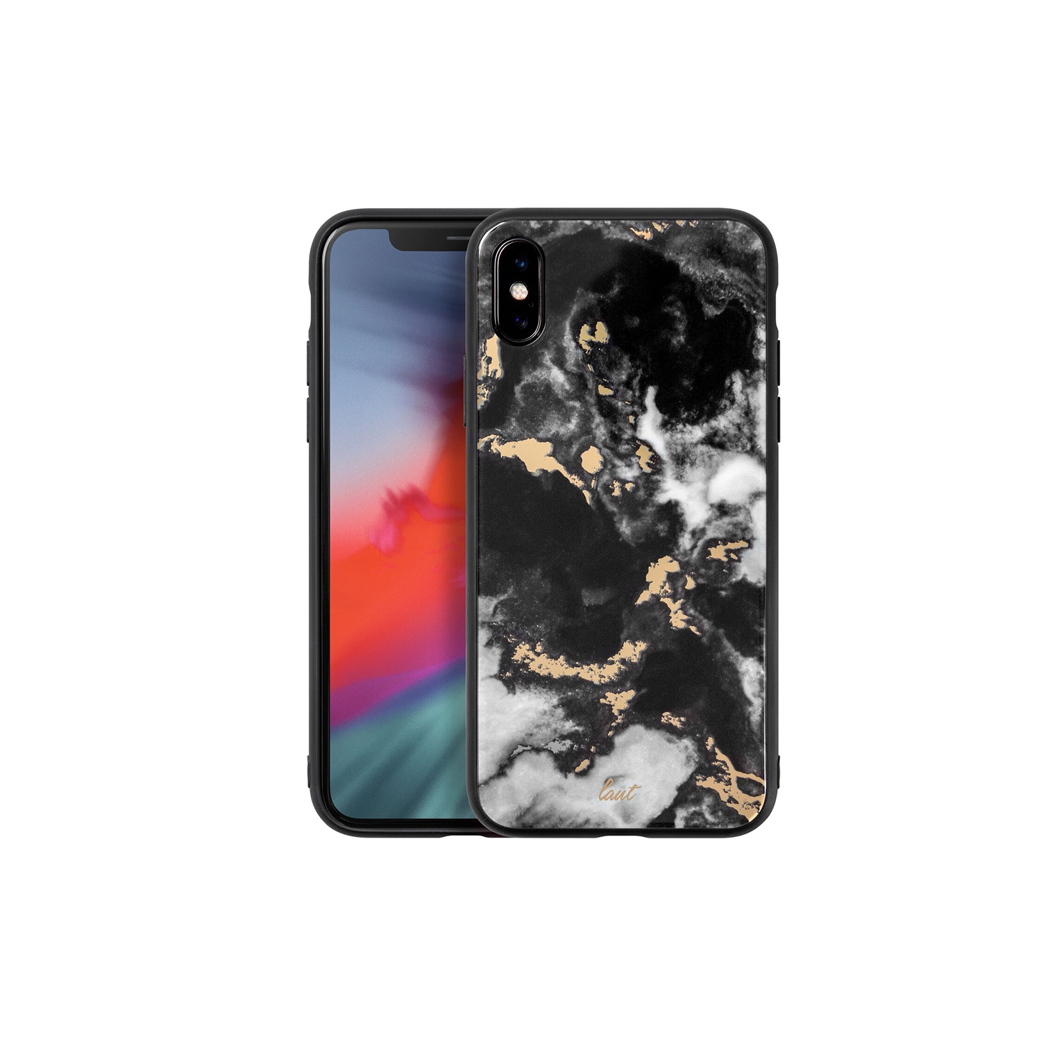 LAUT MINERAL GLASS for iPX/Xs - Mineral Black