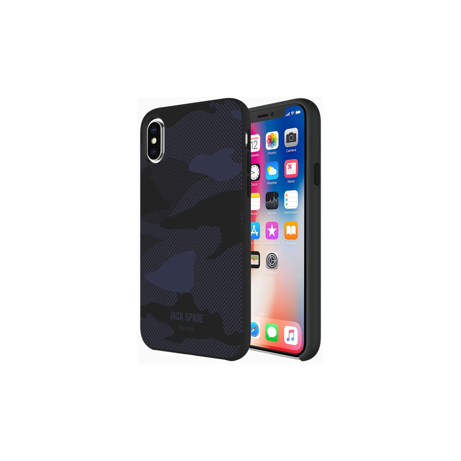 Case JS Racing Strip BL/RD iPhone X/XS