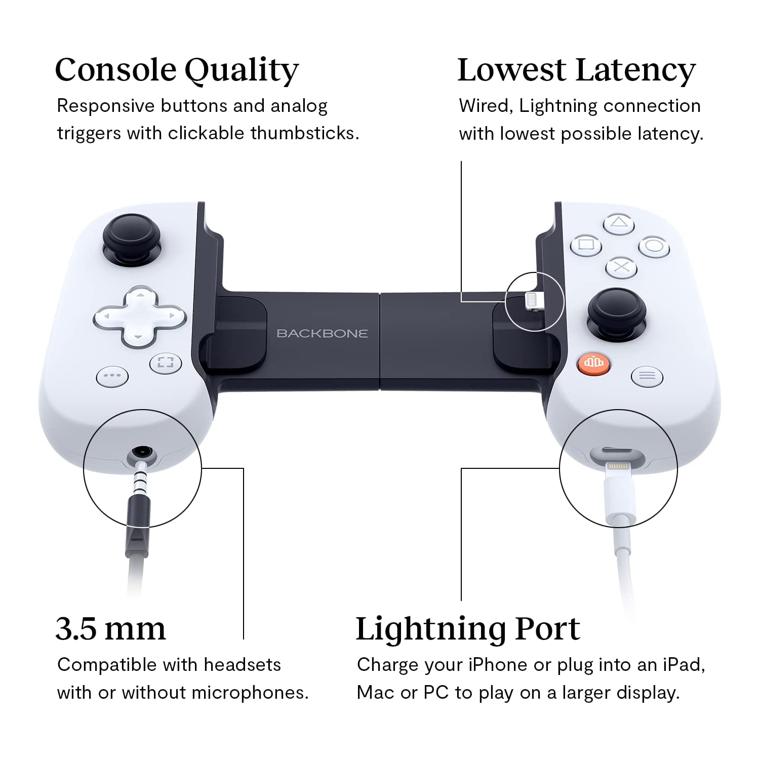 Backbone One Mobile Gaming Controller for iPhone [PlayStation Edition]