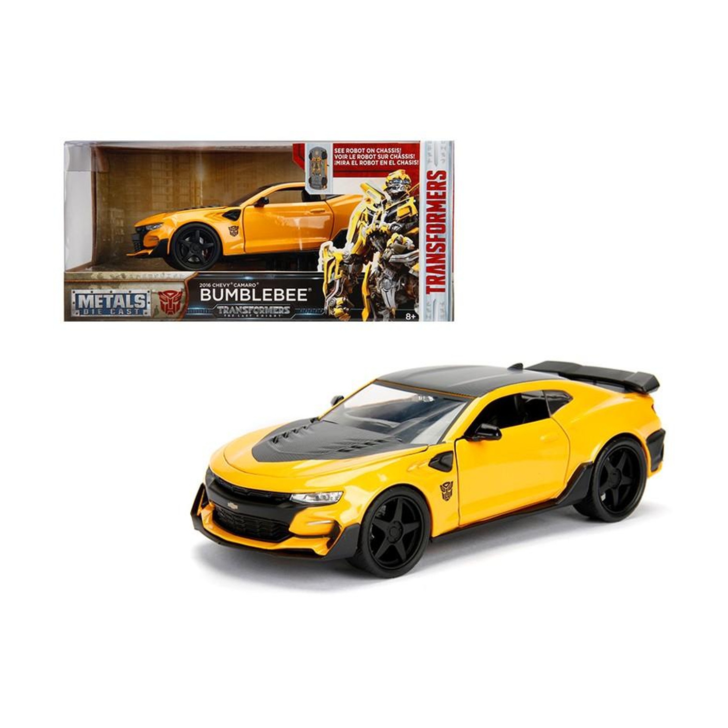 2016 Chevrolet Camaro Bumblebee Transformers Movie 1/24 Diecast Jada 98399