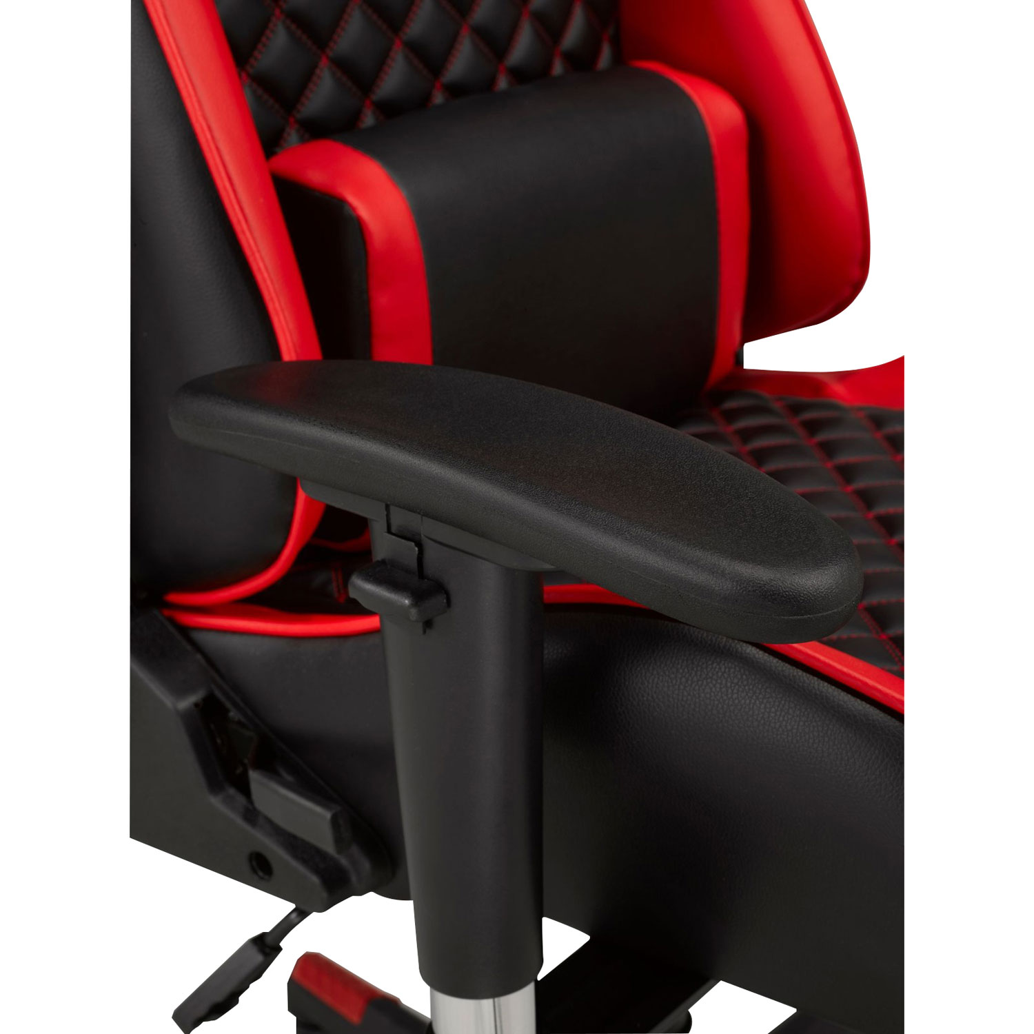 Brassex Violet High-Back Mesh Task Chair - Black/Red