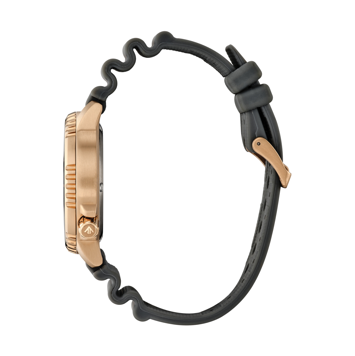 Montre unisexe Eco-Drive collection Promaster Dive de Citizen 44 mm avec boîtier en acier inoxydable rose doré et bracelet en polyuréthane gris