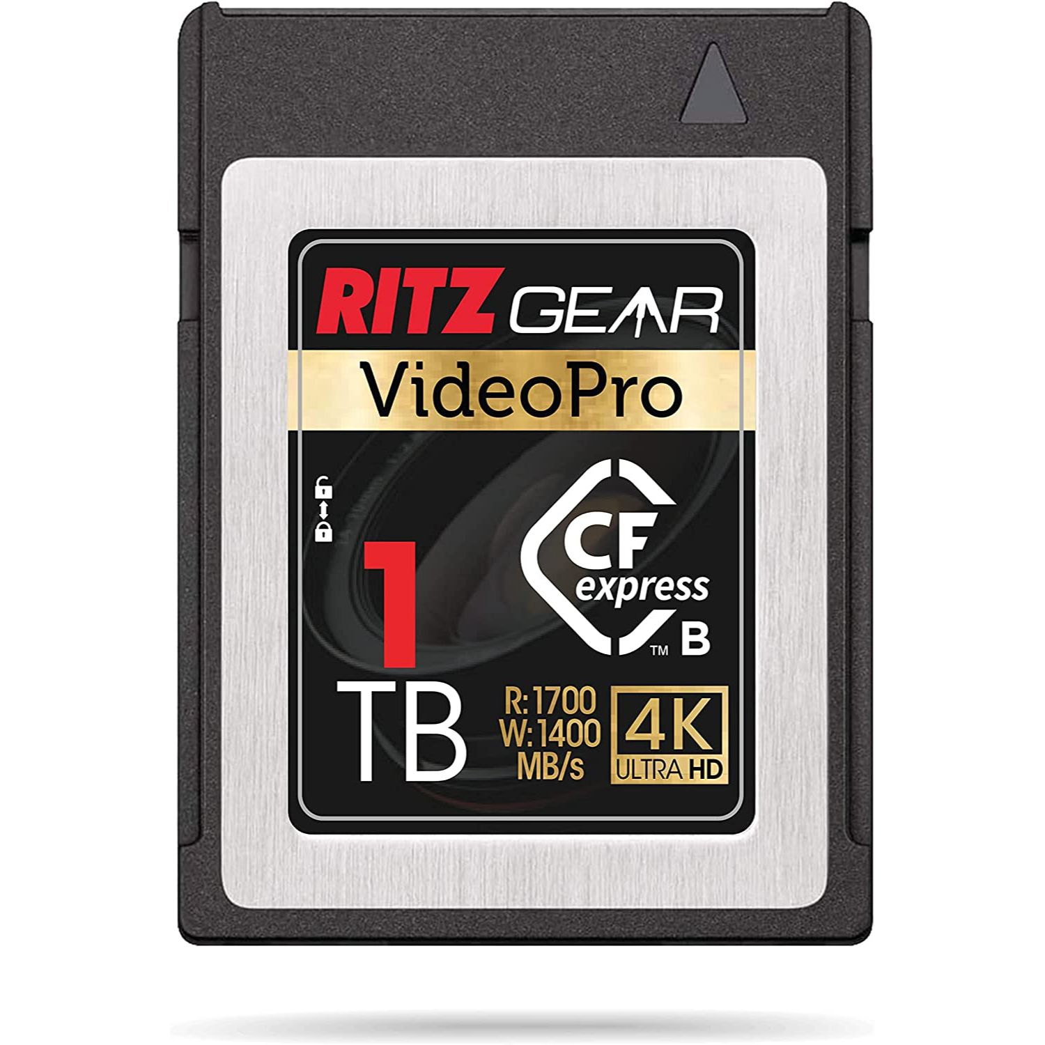 RITZ GEAR VideoPro CFExpress Type B SD Card 1TB (1700/1400 R/W) for Panasonic & Canon DSLR Cameras