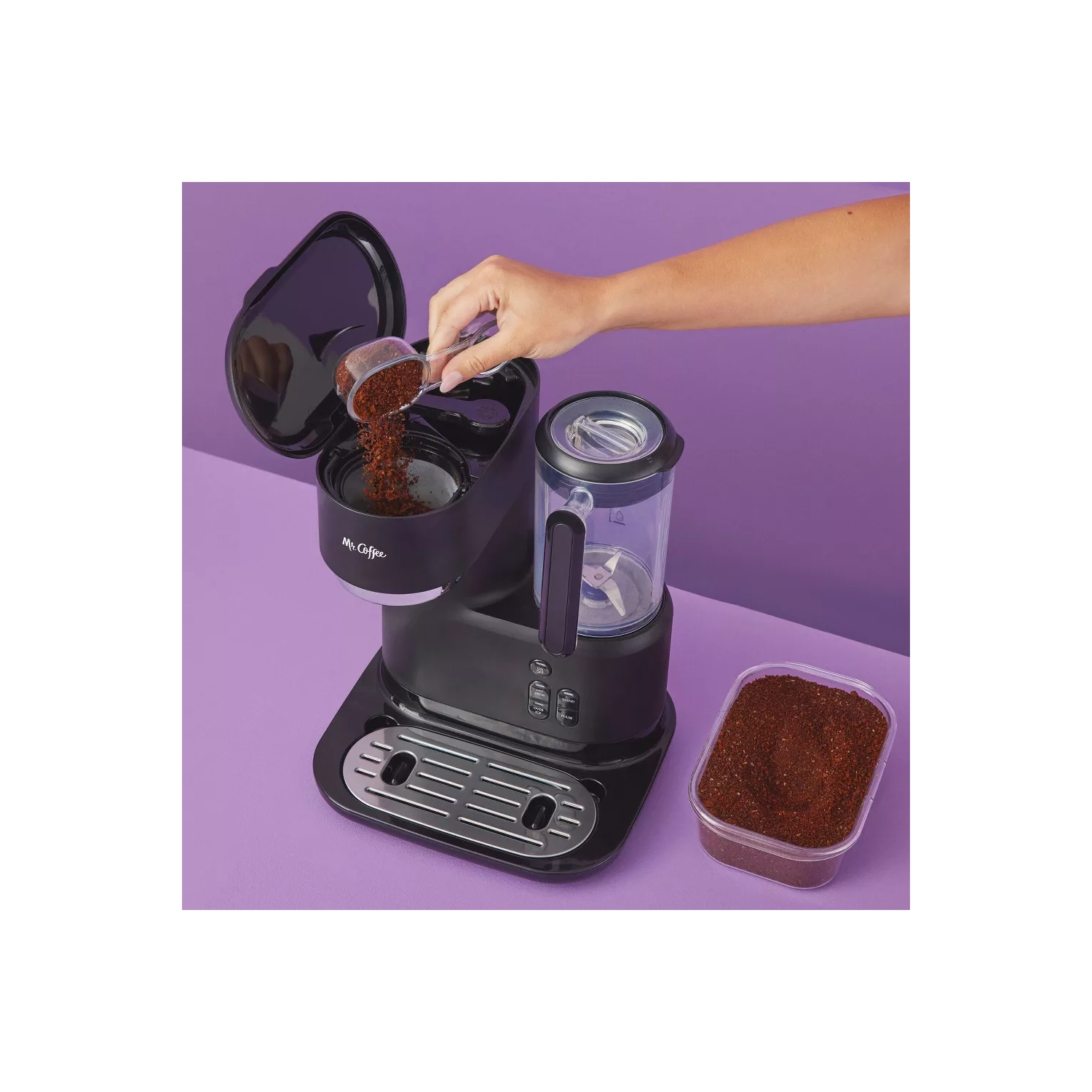 Mr. Coffee Single-Serve Frappe, Iced, and Hot Coffee Maker with Blender - Black