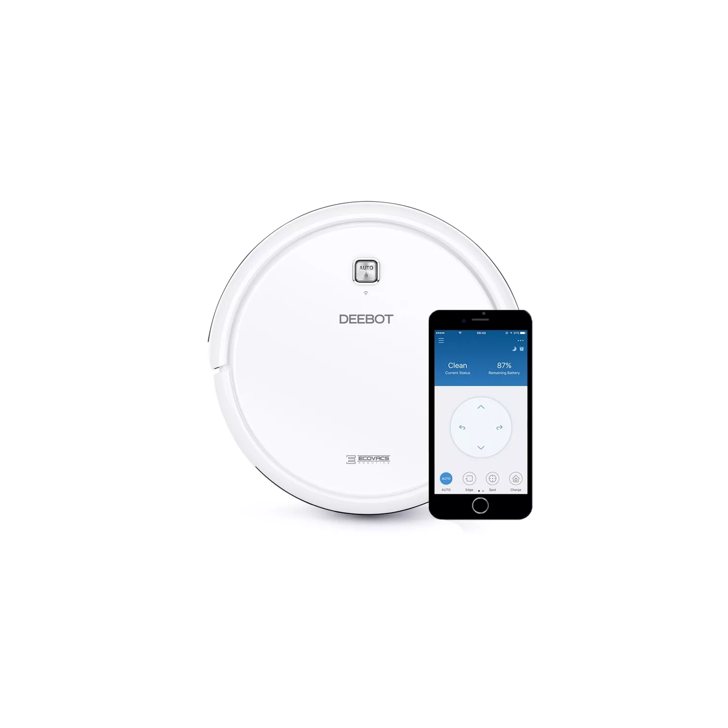 Ecovacs Deebot N79W Multi-surface Robot Aspirateur avec Contrôle de l'application