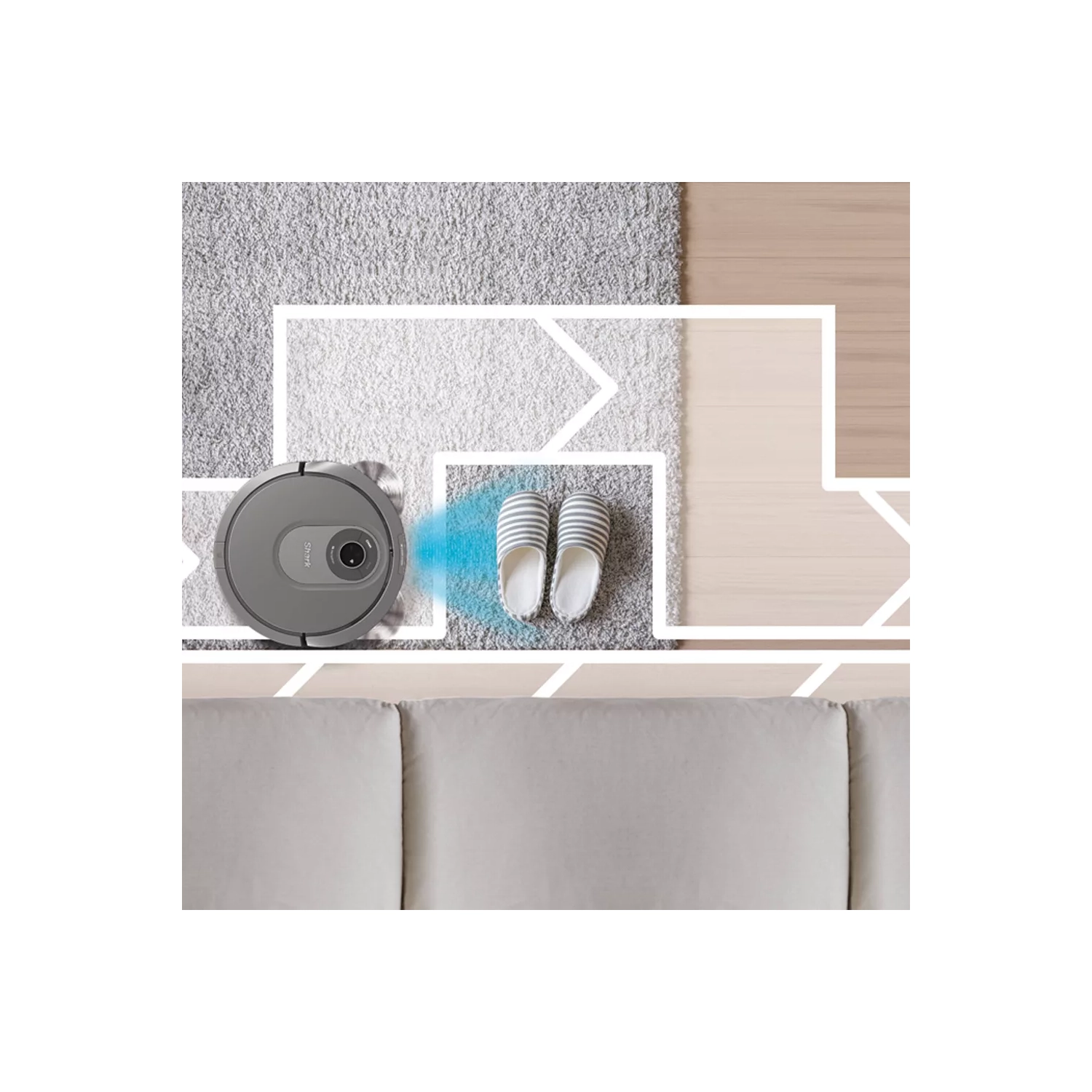 Shark AI Wi-Fi Vacuum du robot connecté avec la navigation lidar -RV2011