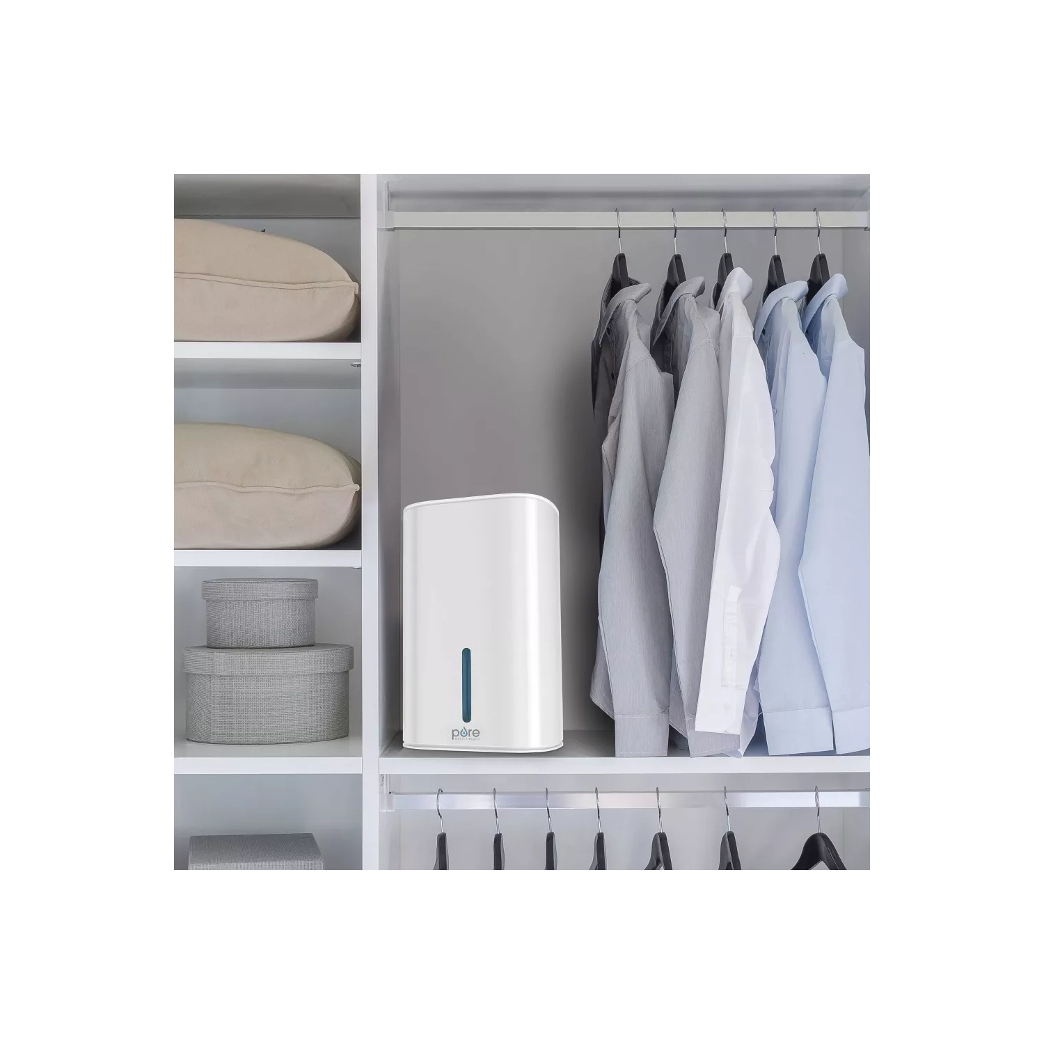 Enrichissement pur - mini-déshumidificateur blanc