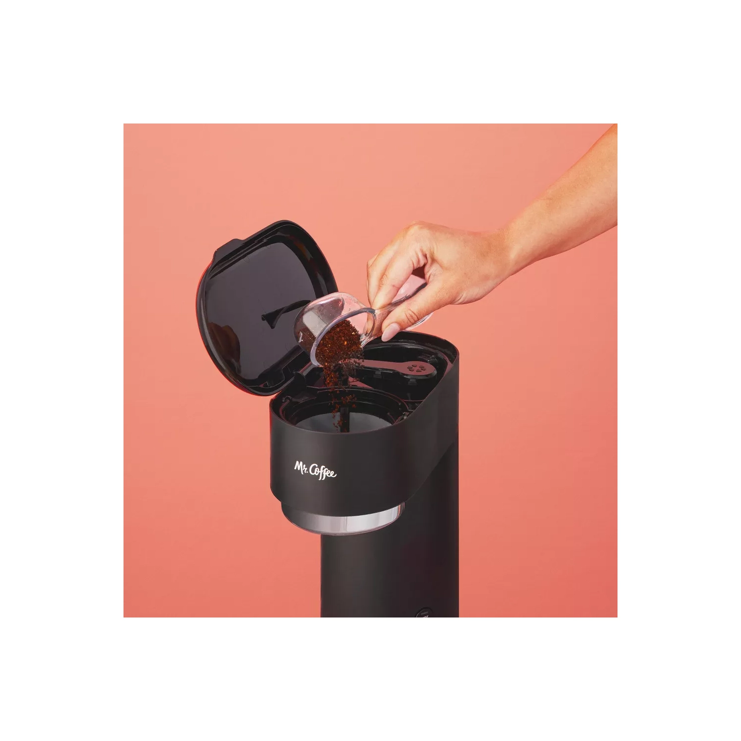 Mr. Coffee Single-Serve Iced and Hot Coffee Maker with Reusable Tumbler and Nylon Filter