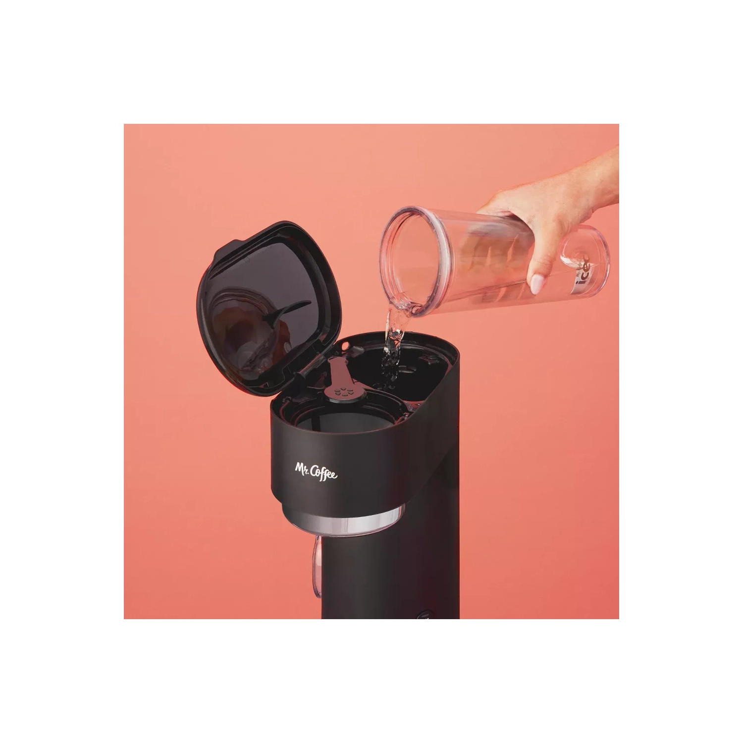 Mr. Coffee Single-Serve Iced and Hot Coffee Maker with Reusable Tumbler and Nylon Filter