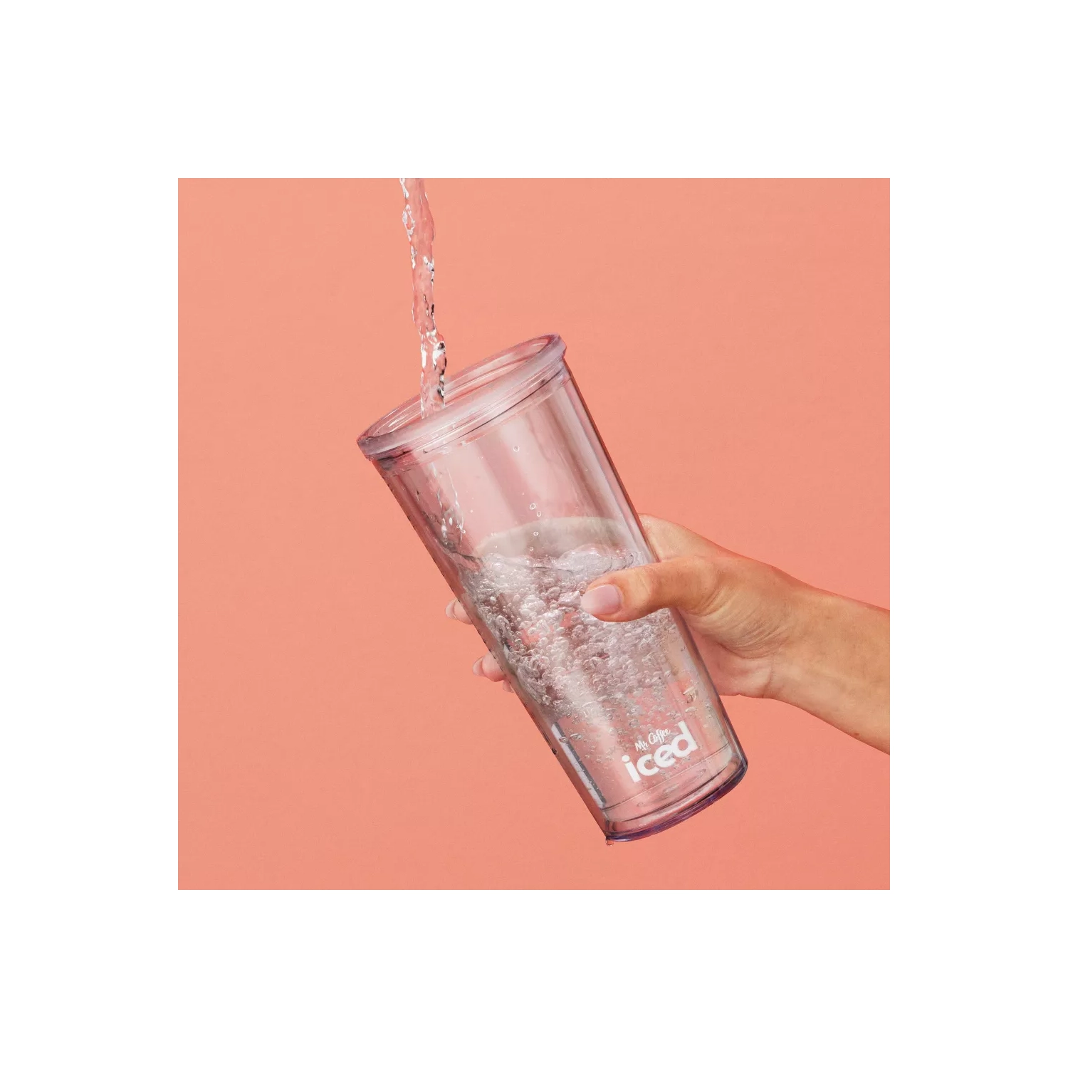 Mr. Coffee Single-Serve Iced and Hot Coffee Maker with Reusable Tumbler and Nylon Filter