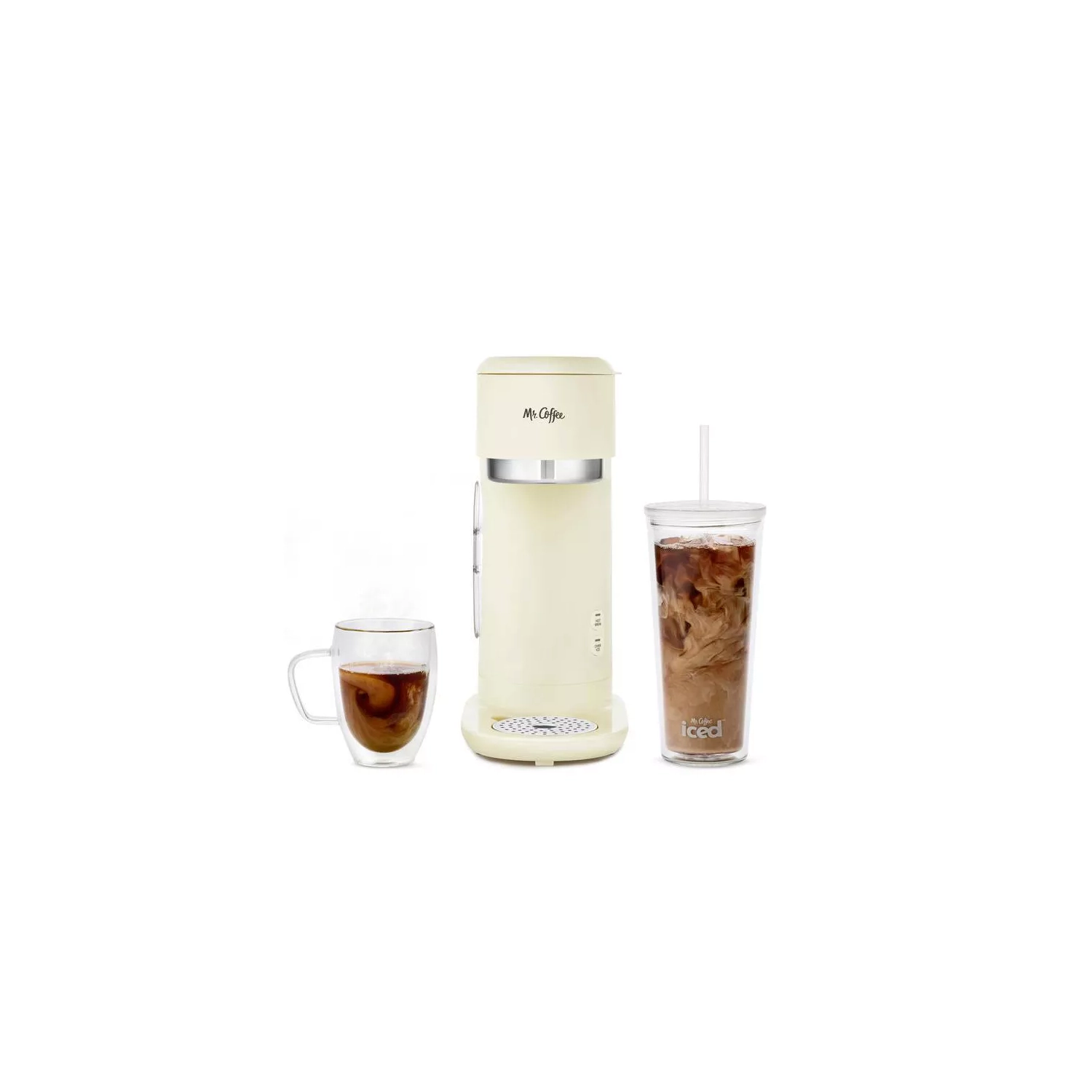 Mr. Coffee Single-Serve Iced et chaleur chaude avec gobelet réutilisable et filtre en nylon