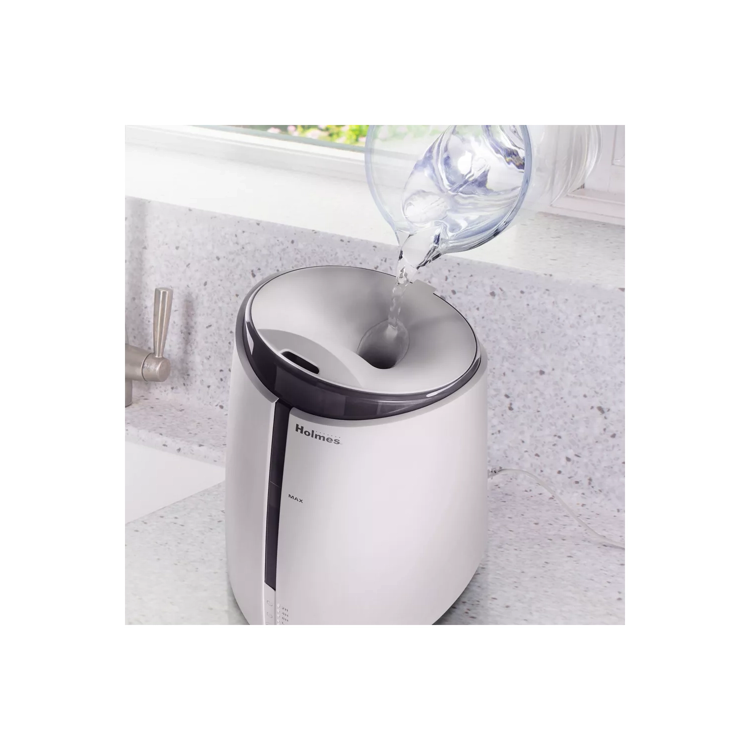 Holmes 1gal Top Fill Ultrasonic Cool-Mist Humidifier with Antimicrobial Protection