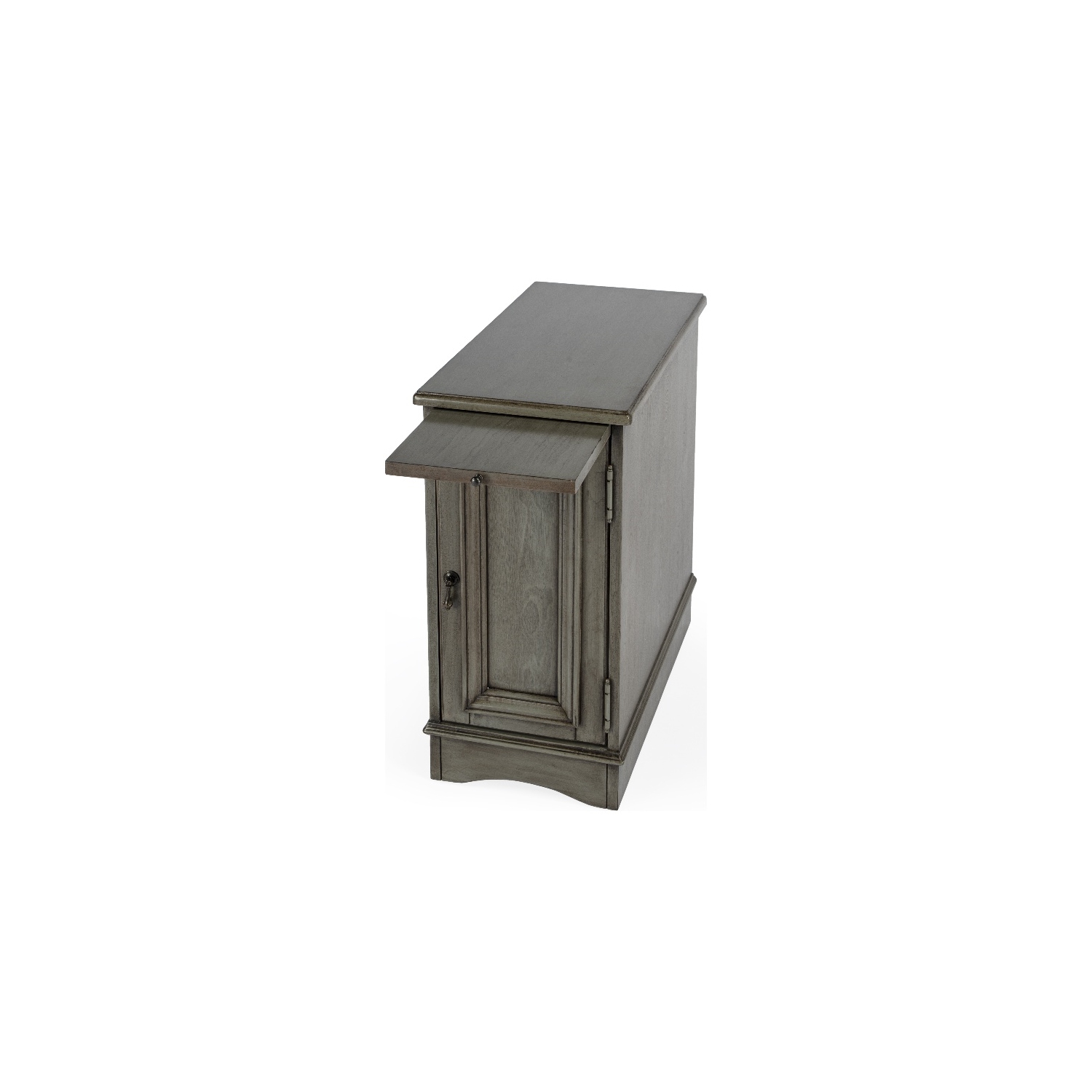 Butler Specialty Company Harling Cabinet End Table - Silver Satin Gray
