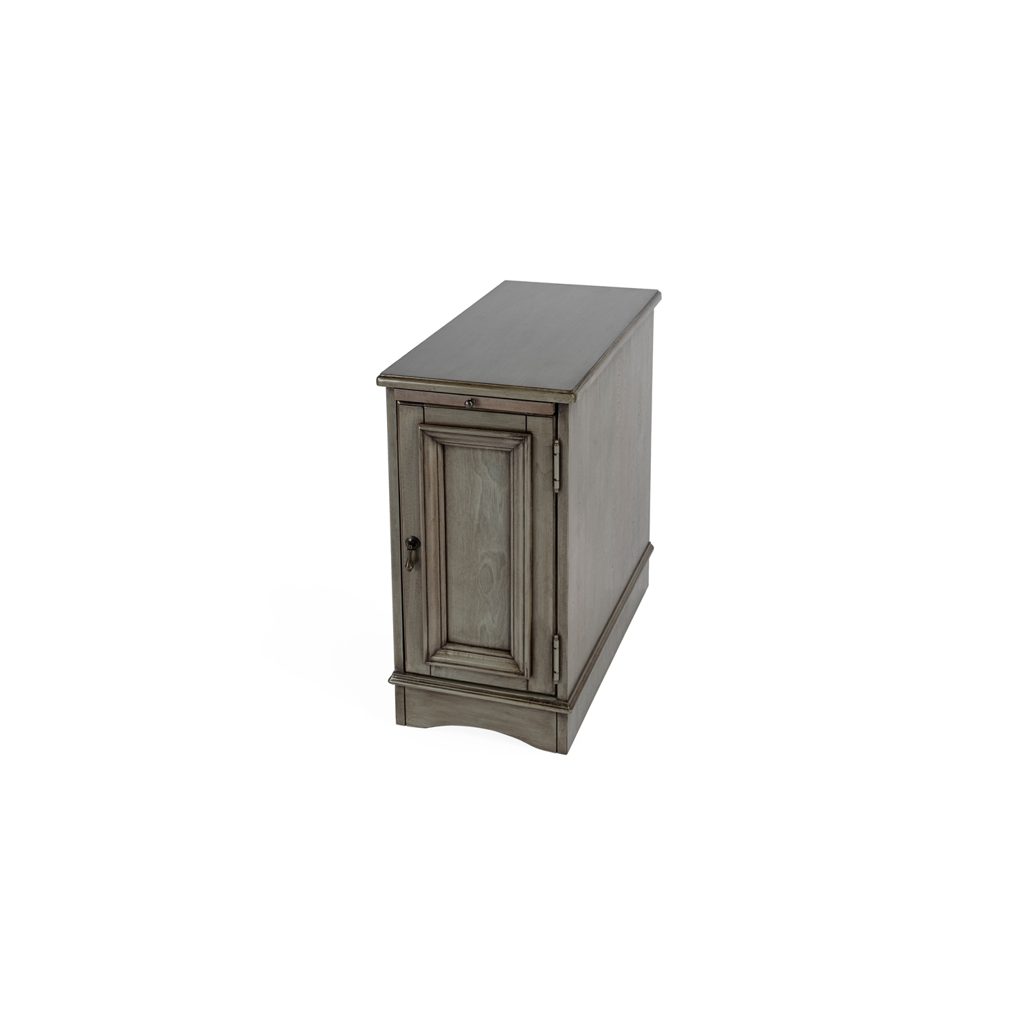 Butler Specialty Company Harling Cabinet End Table - Silver Satin Gray