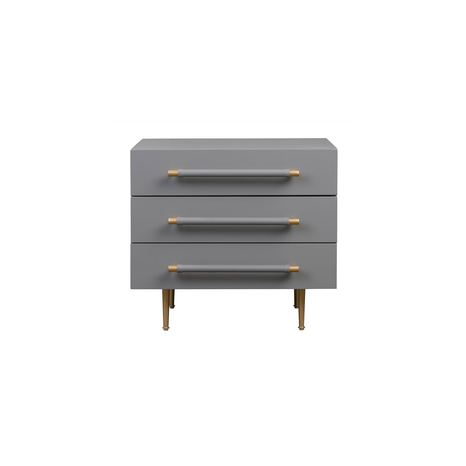 Trident Grey Acacia Wood Nightstand