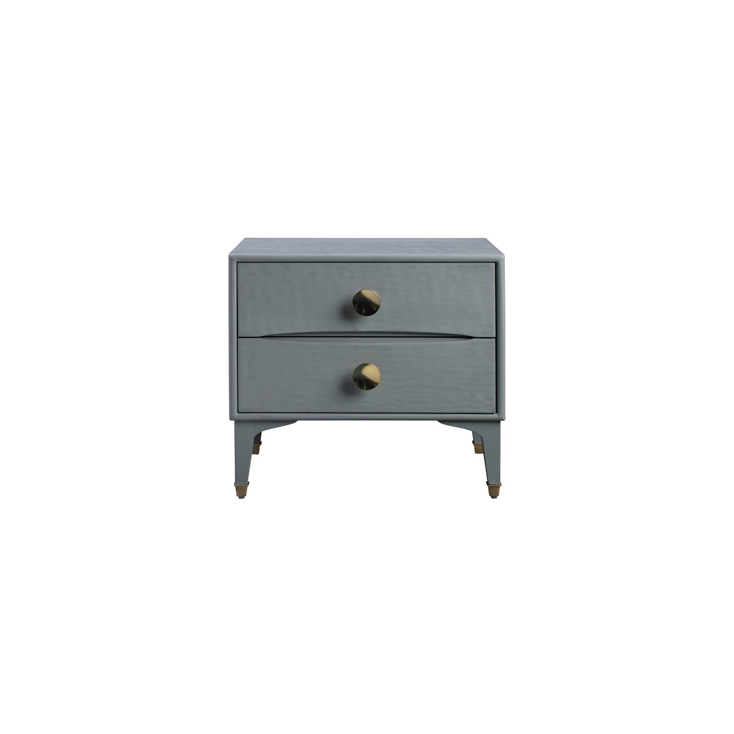 TOV Furniture Divine 23"H Transitional MDF Wood Nightstand in Gray