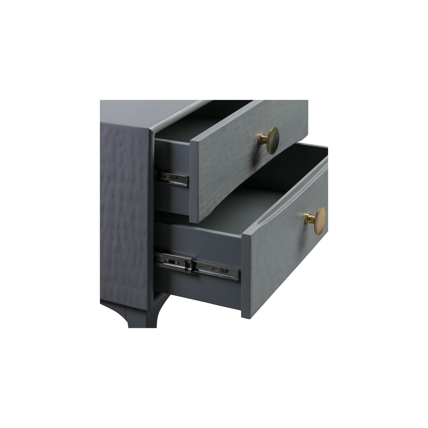 TOV Furniture Divine 23"H Transitional MDF Wood Nightstand in Gray