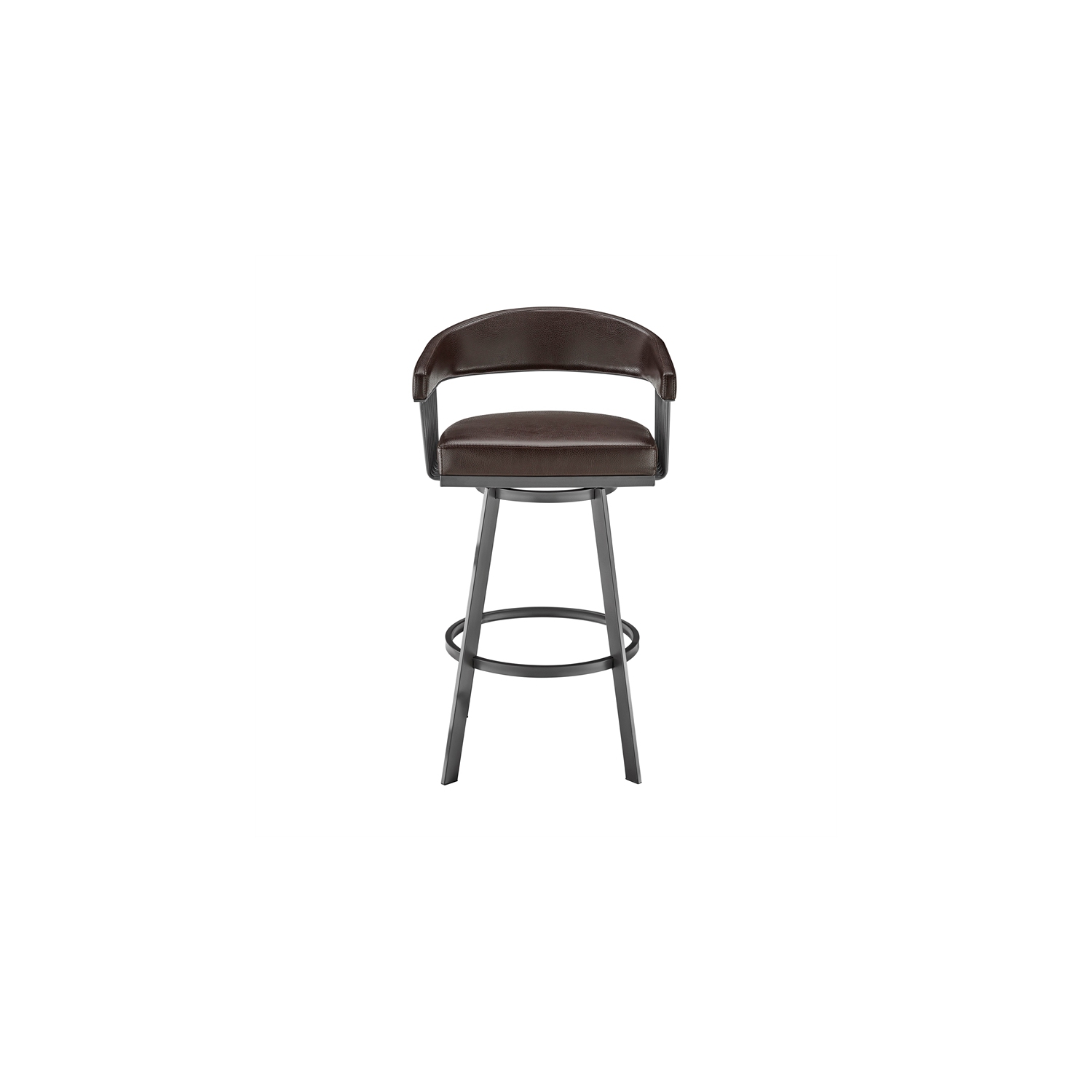 Chelsea 30 in Bar Height Swivel Bar Stool in Brown Chocolate