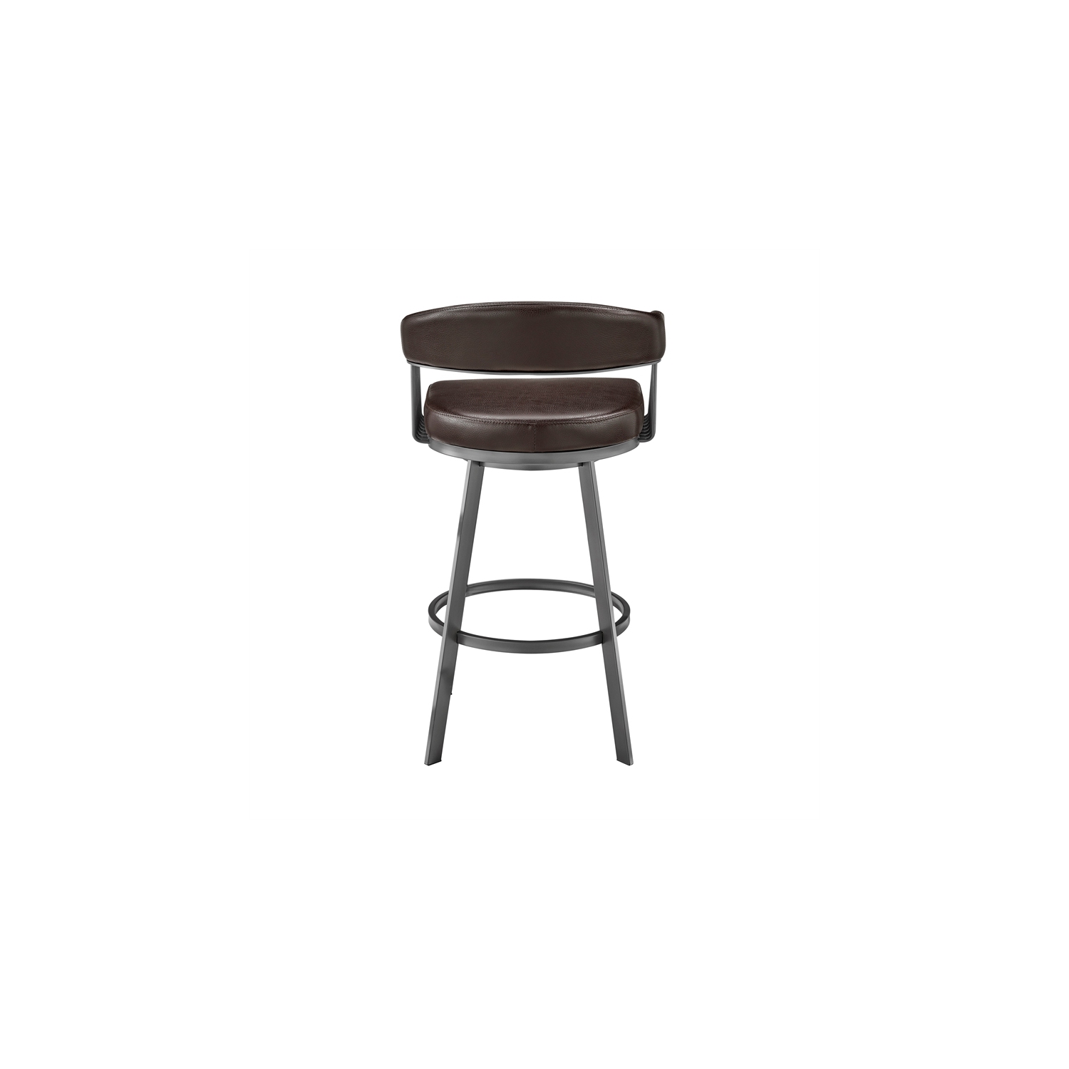 Chelsea 30 in Bar Height Swivel Bar Stool in Brown Chocolate