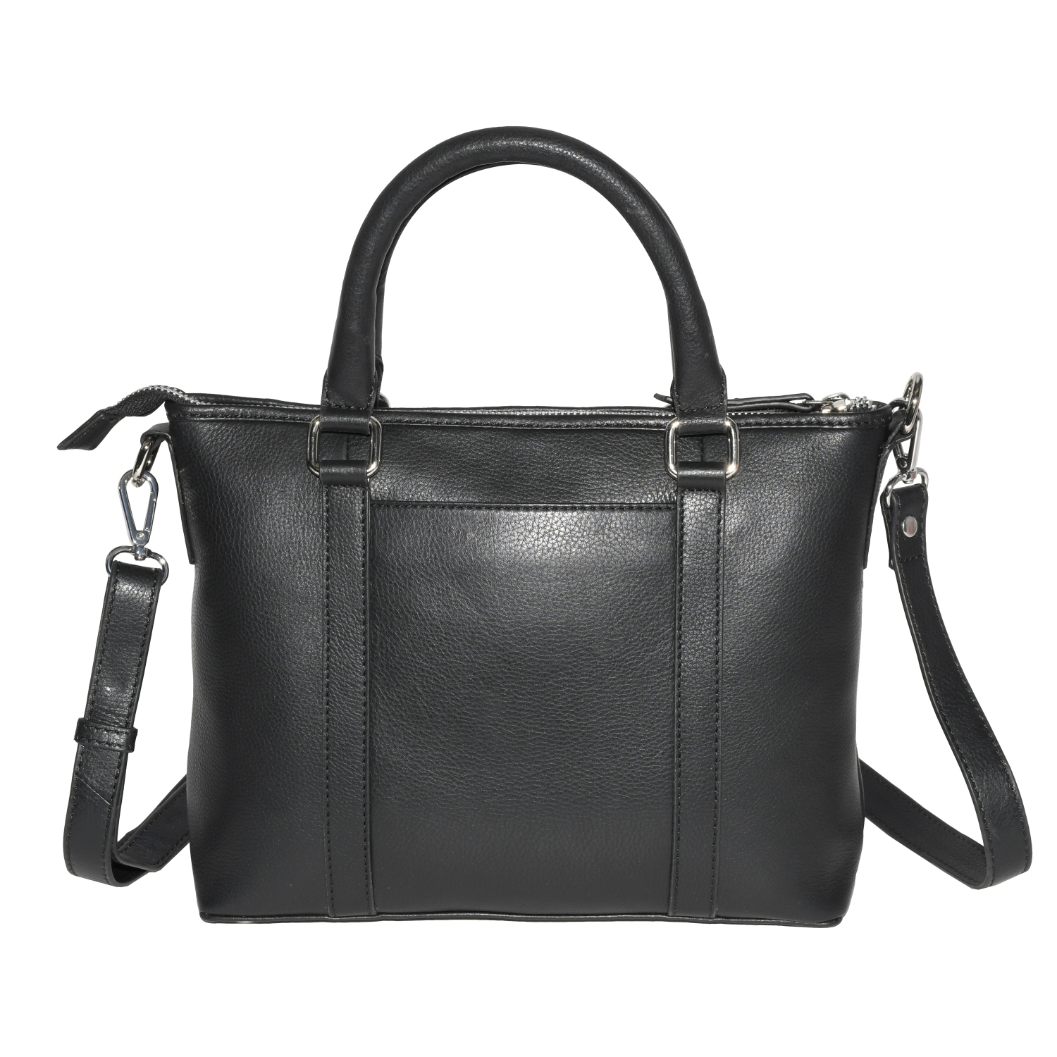 Club Rochelier Leather Crossbody with Top Handles Black